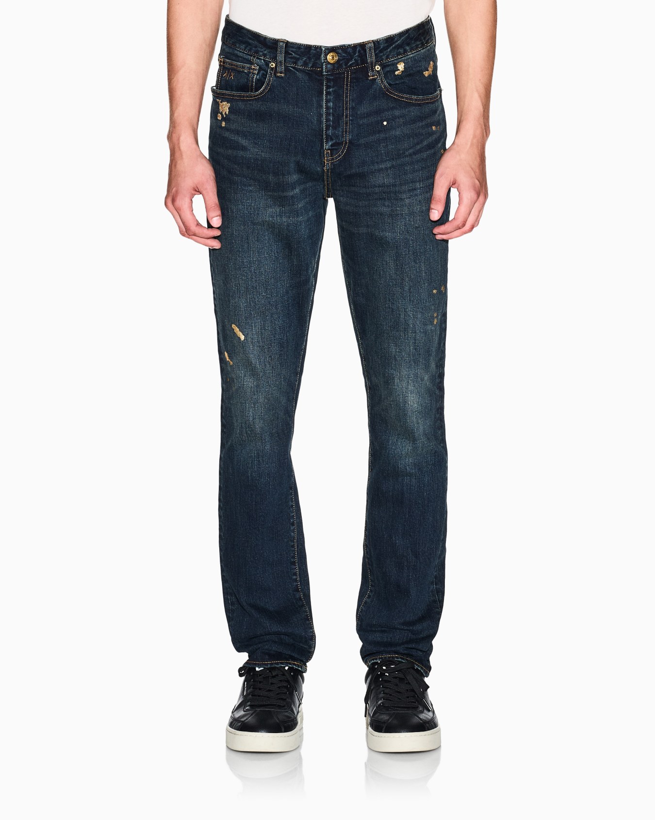 Vaqueros slim fit en tejido polar vaquero Diapositiva 3