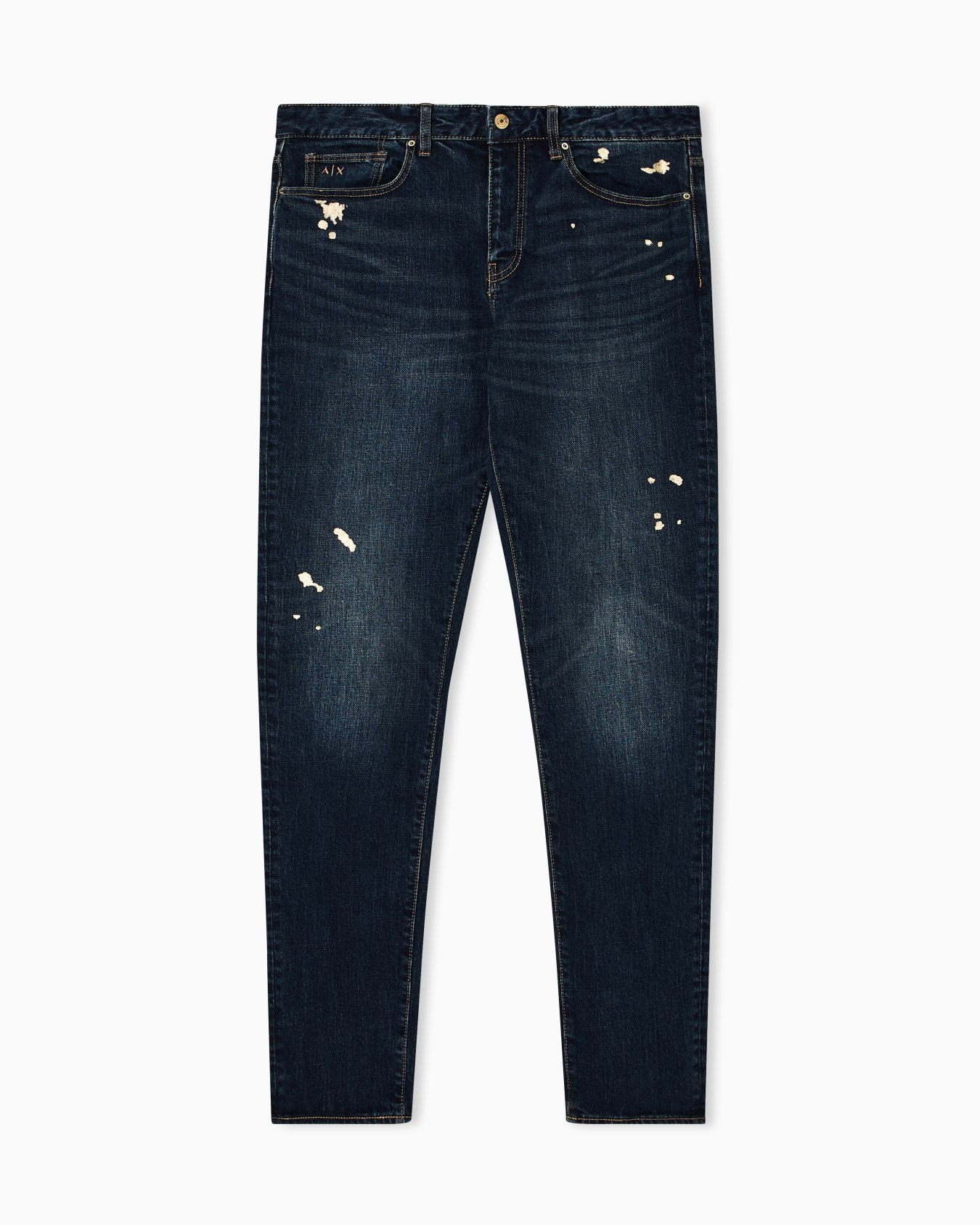 Jean slim en molleton denim Diapositive 0