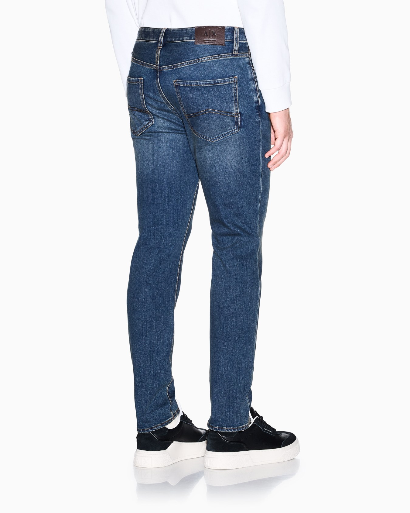 Skinny Jeans in Comfort Blue Denim 8.5oz Slide 3