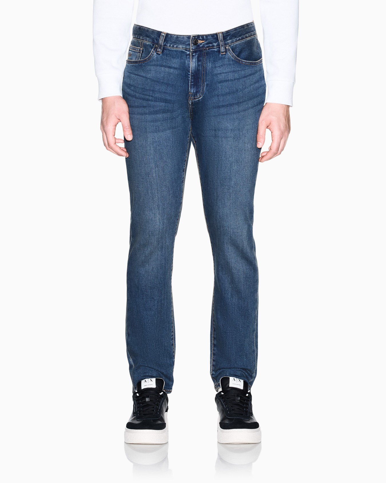 Skinny Jeans in Comfort Blue Denim 8.5oz Slide 2