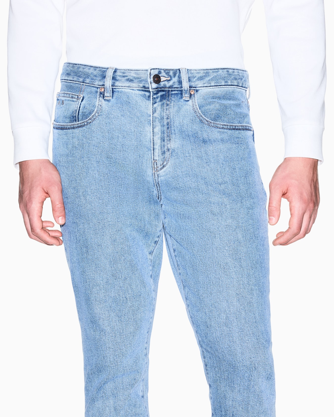 Skinny Jeans Denim Stretch Blue Classic Wash Slide 4
