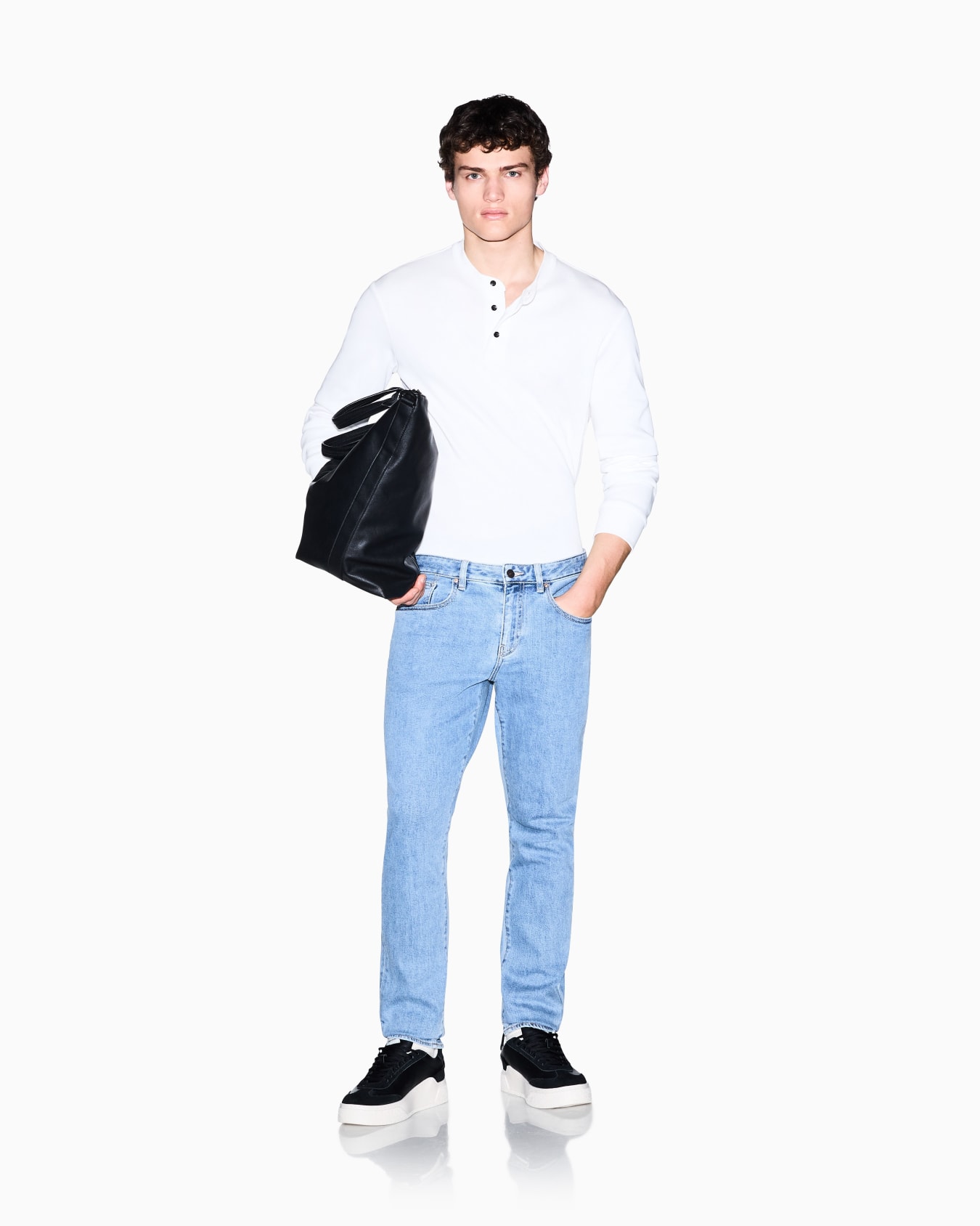 Skinny Jeans Denim Stretch Blue Classic Wash Slide 1