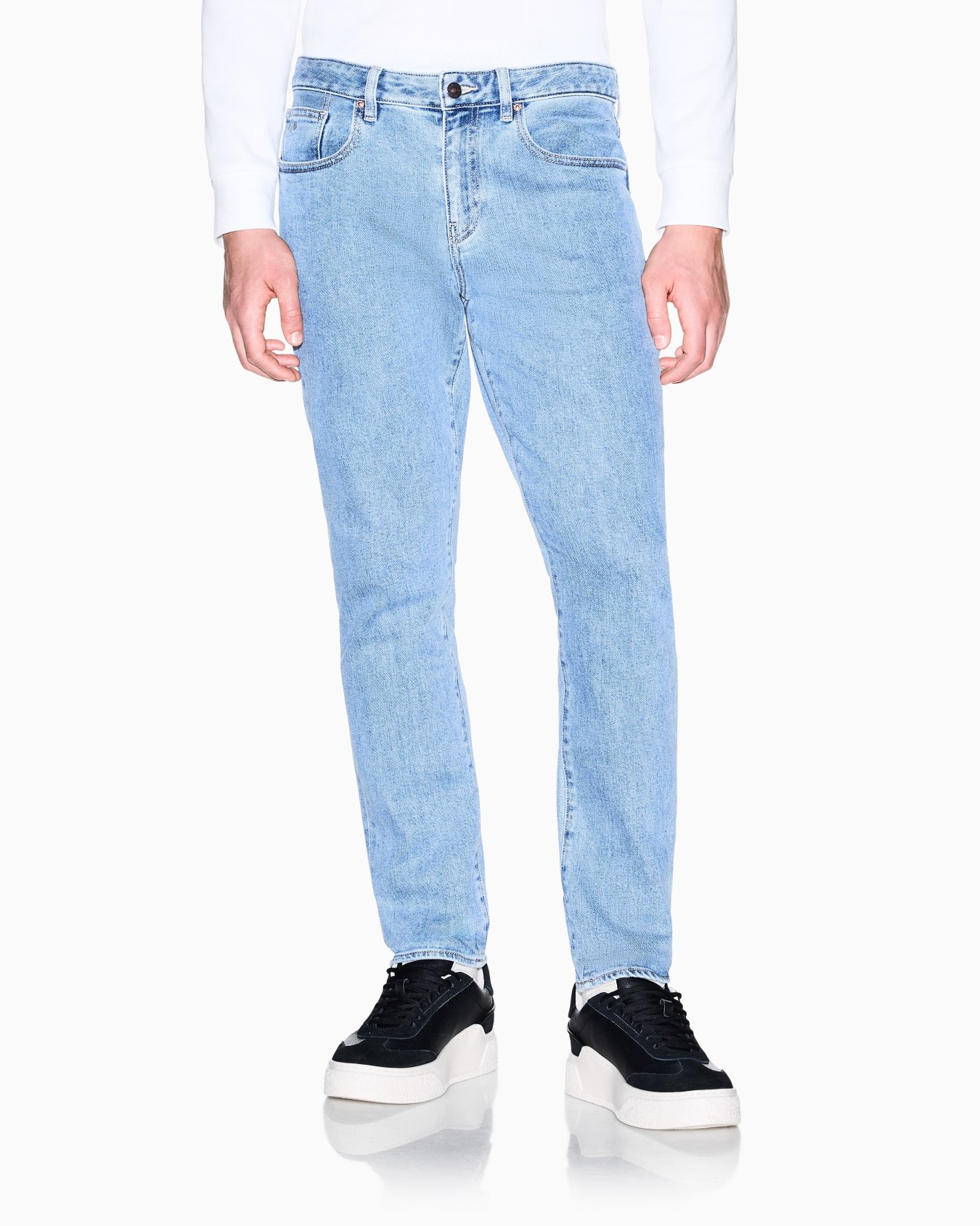 Skinny Jeans Denim Stretch Blue Classic Wash Slide 2