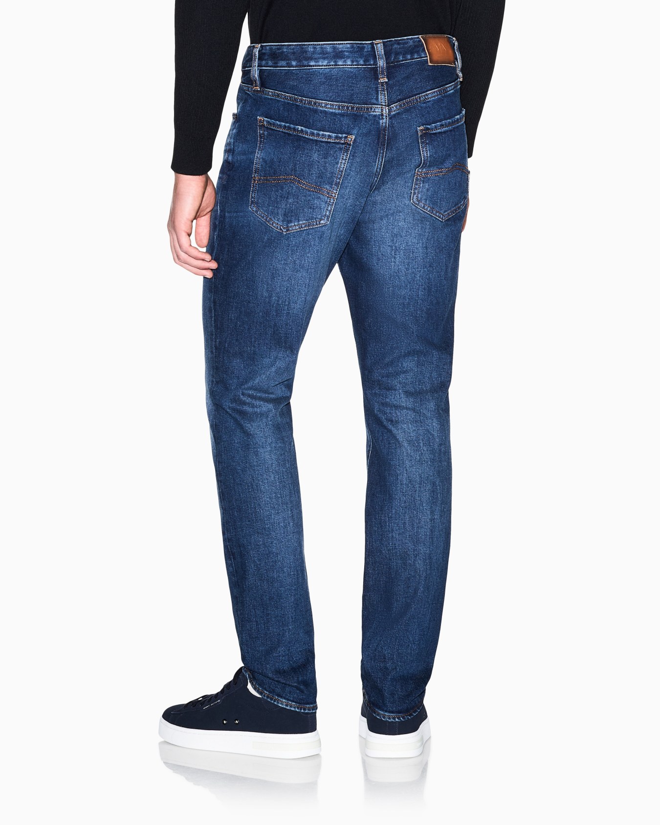 Skinny Jeans Denim Stretch Blue Classic Wash Slide 3