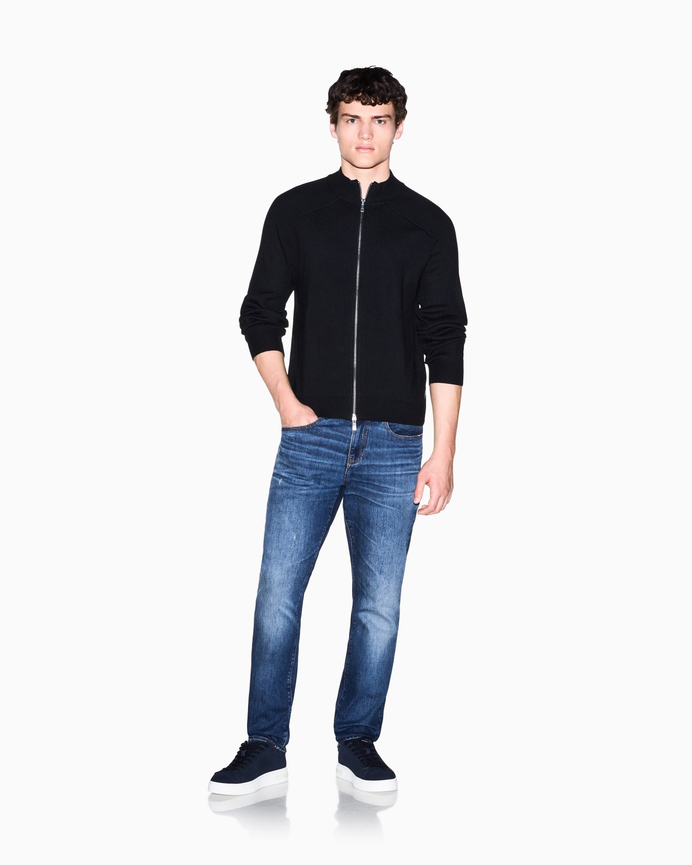 Skinny Jeans Denim Stretch Blue Classic Wash Slide 1