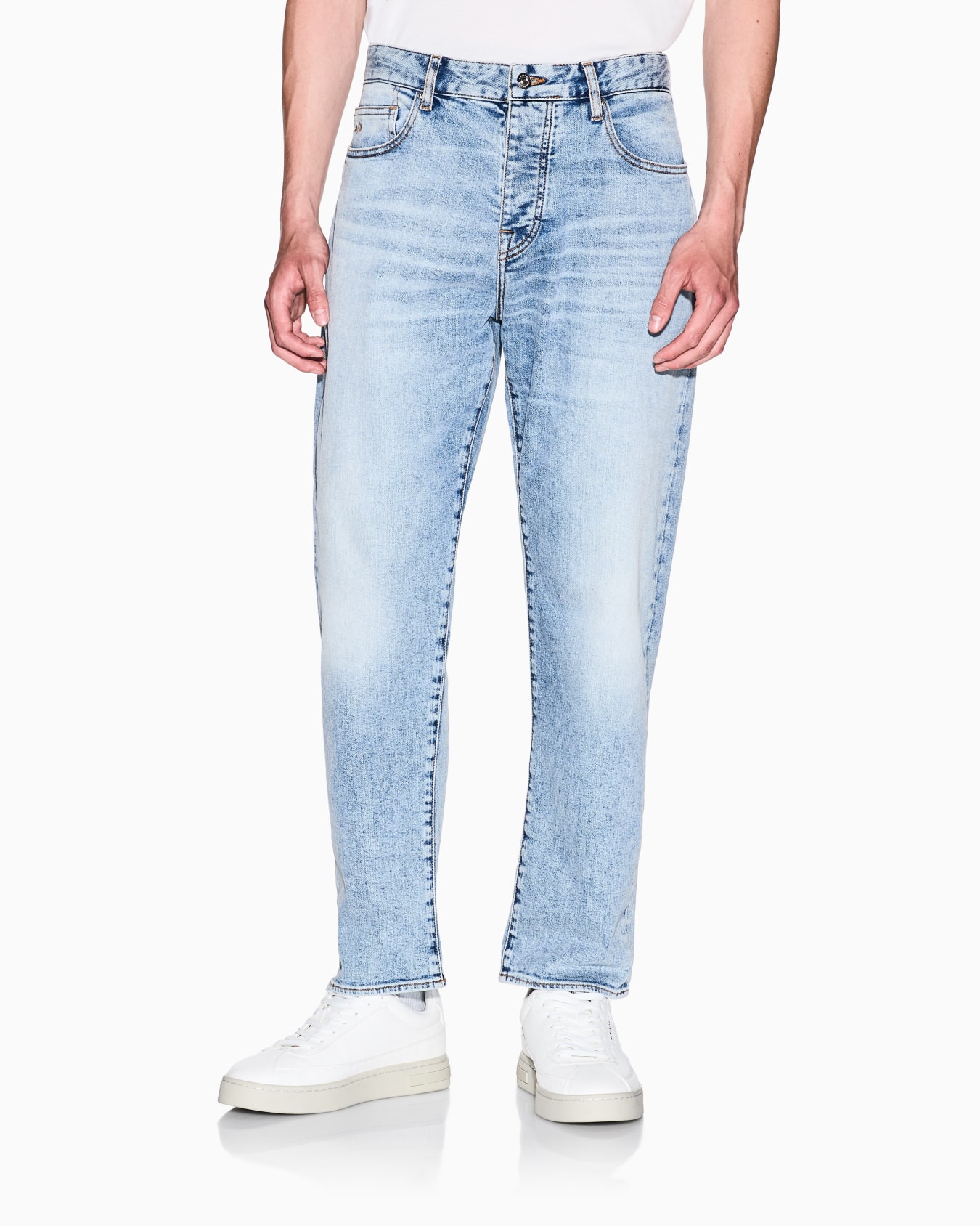 Jeans taperd fit in denim stretch Slide 3