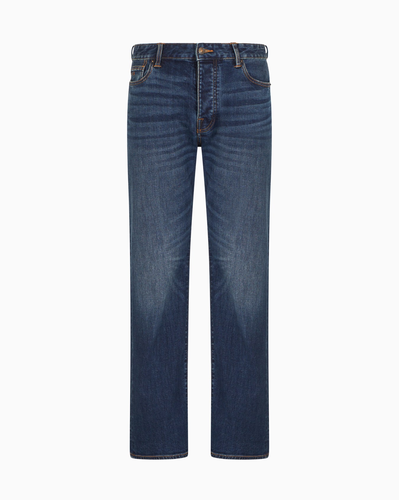J88 relaxed straight jeans in stone washed cotton denim Slide 0