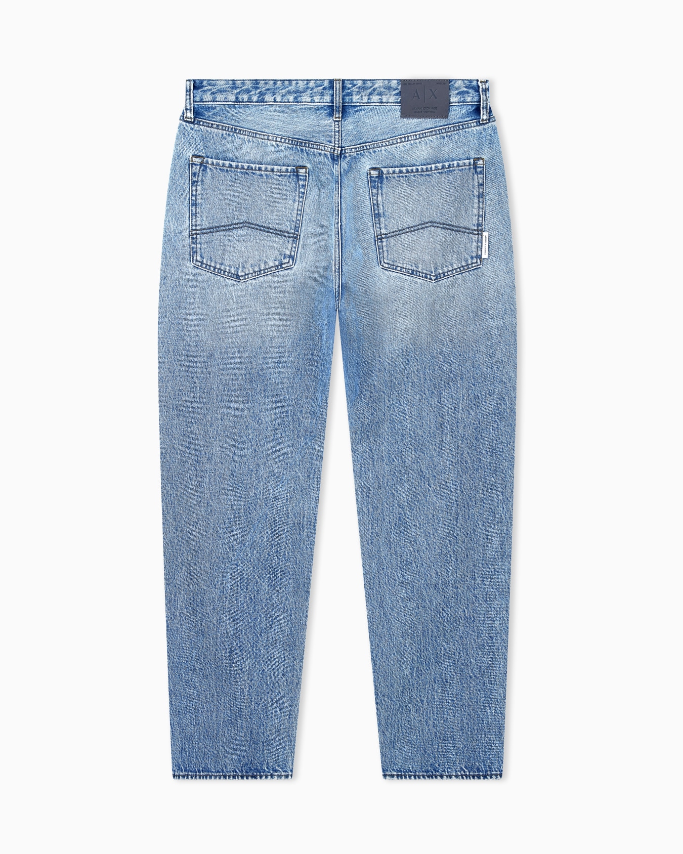 oversized fit 5 pockets denim pant in washed cotton Slide 2