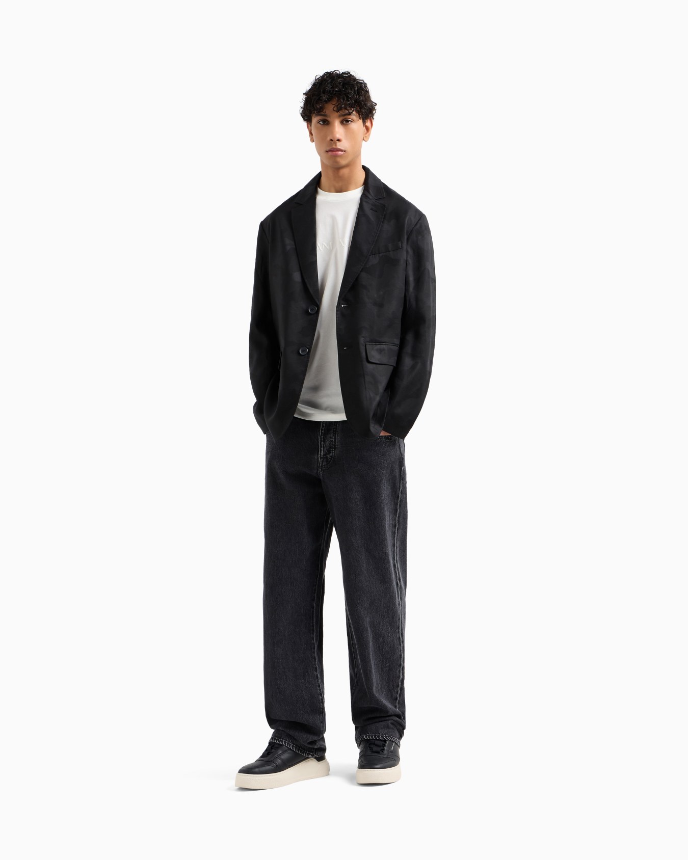 J83 baggy fit jeans in cotton blend denim Slide 1