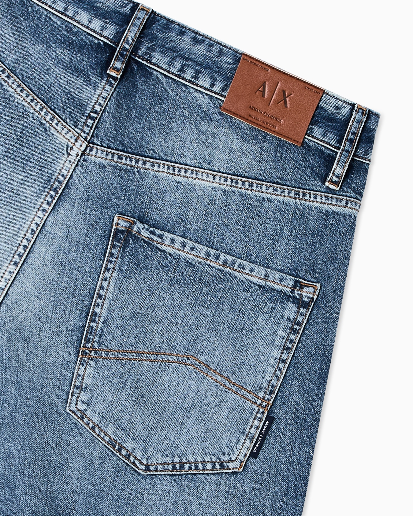 ブルーウォッシュ バギーデニムパンツ スライドする 3