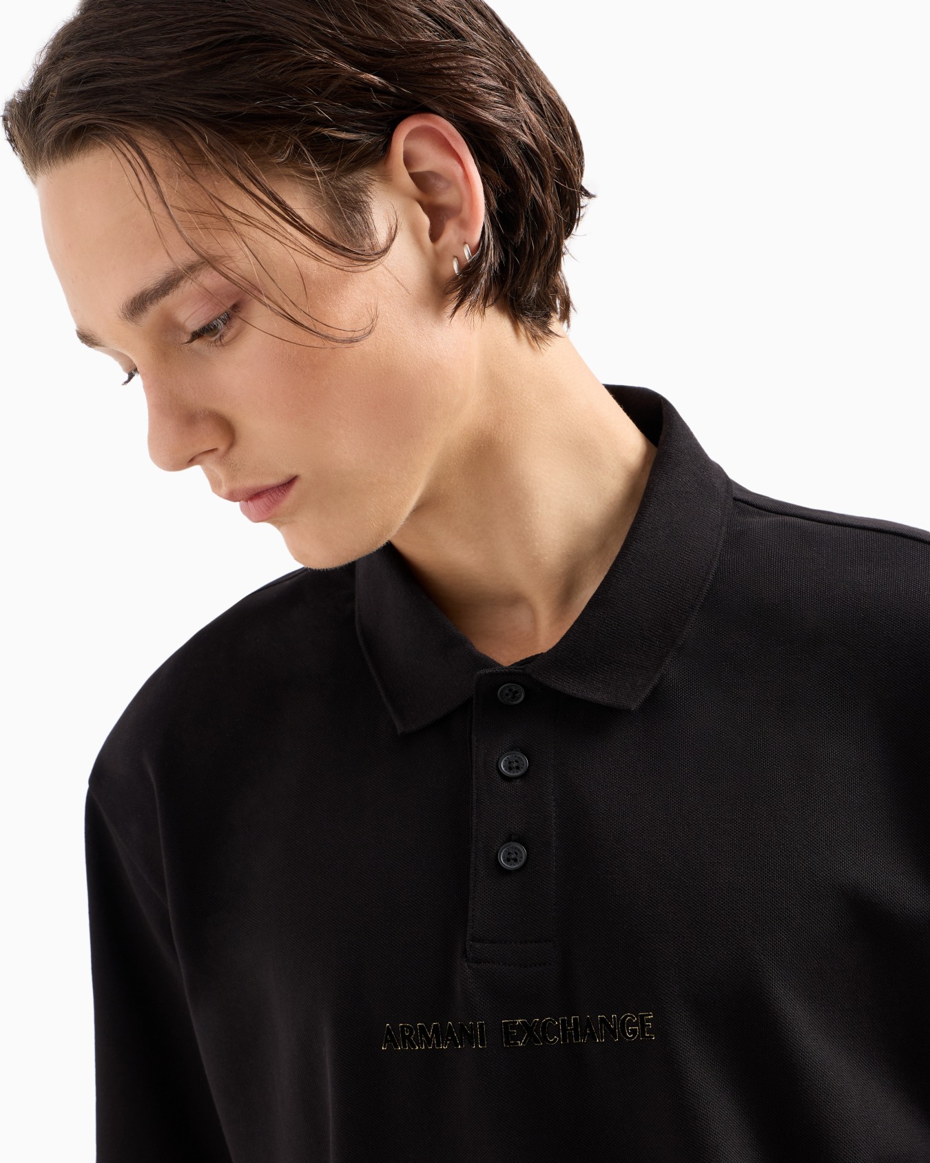 Polo à manches courtes avec logo profil métallique Diapositive 4