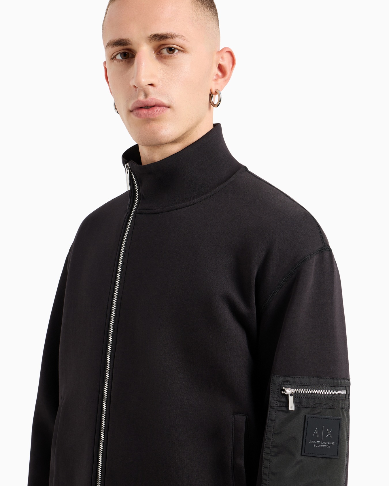 Sweat avec zip latéral, poche zippée sur la manche Diapositive 4