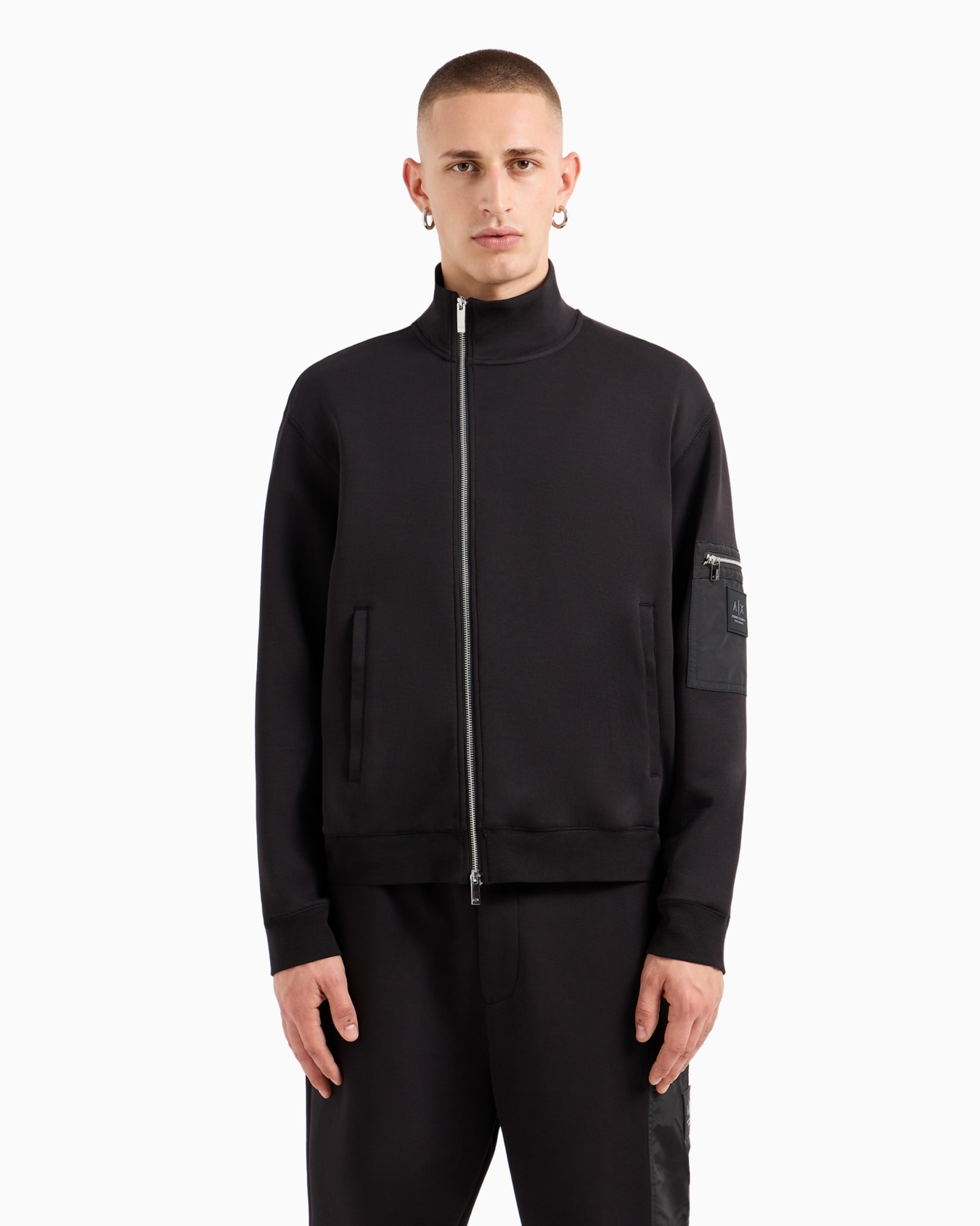 Sweat avec zip latéral, poche zippée sur la manche Diapositive 1