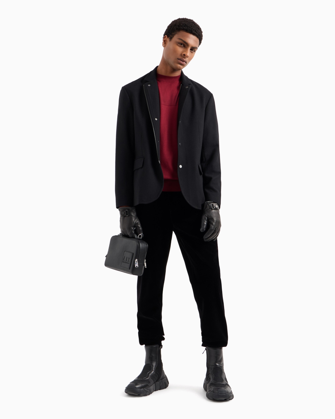 Crewneck sweater with jacquard workmanship Slide 3