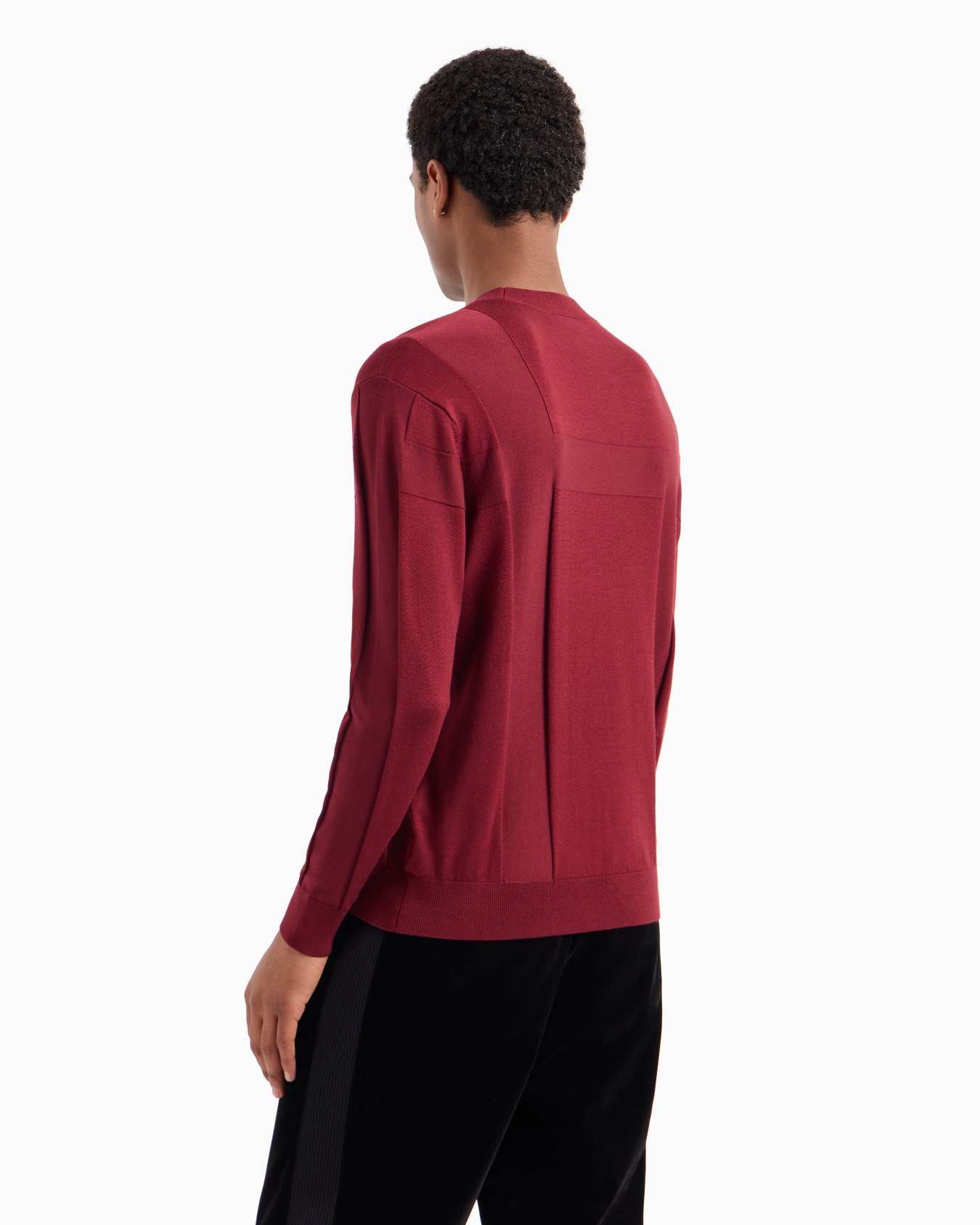 Crewneck sweater with jacquard workmanship Slide 2