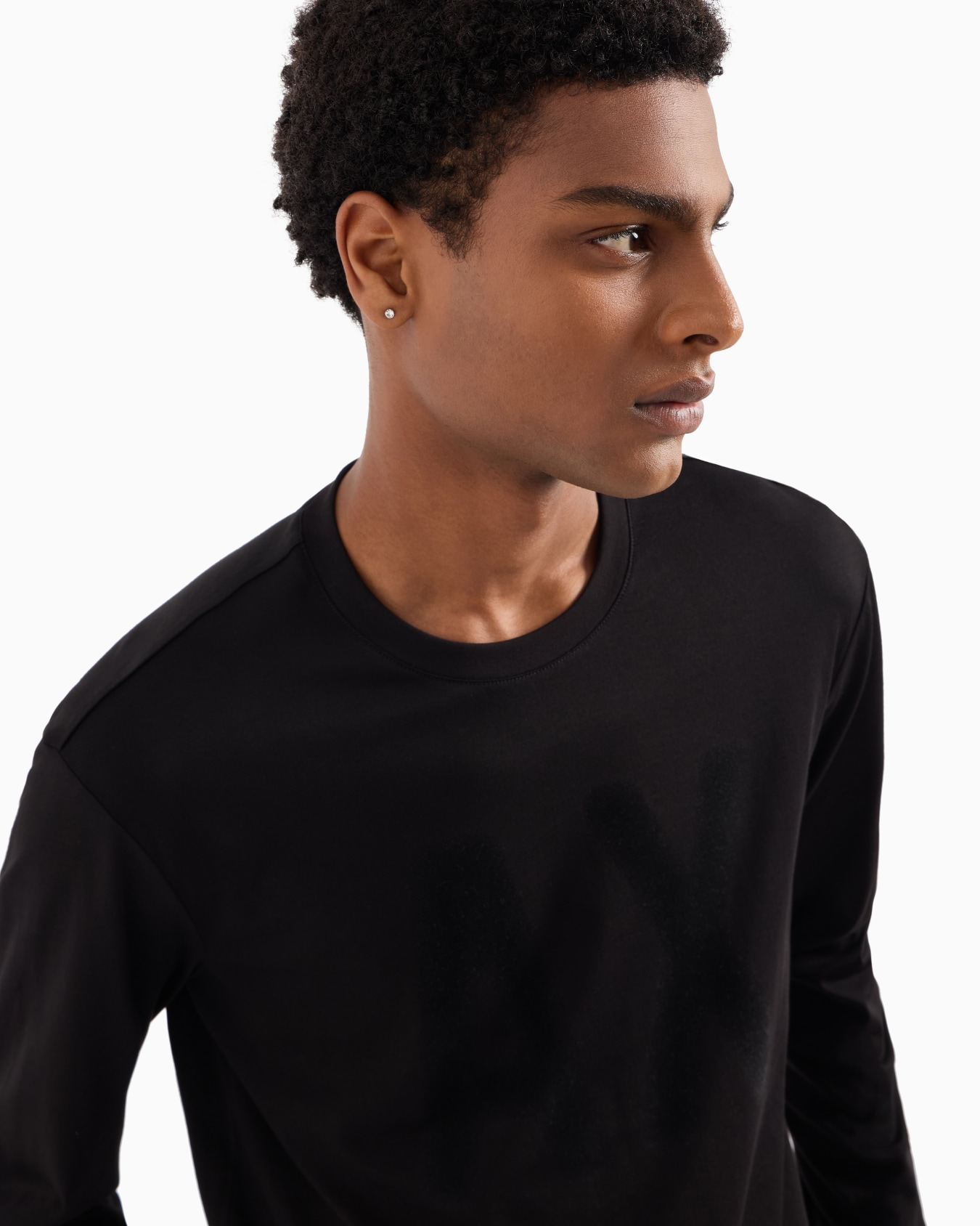 Camiseta de manga larga con logo efecto sombreado Diapositiva 4