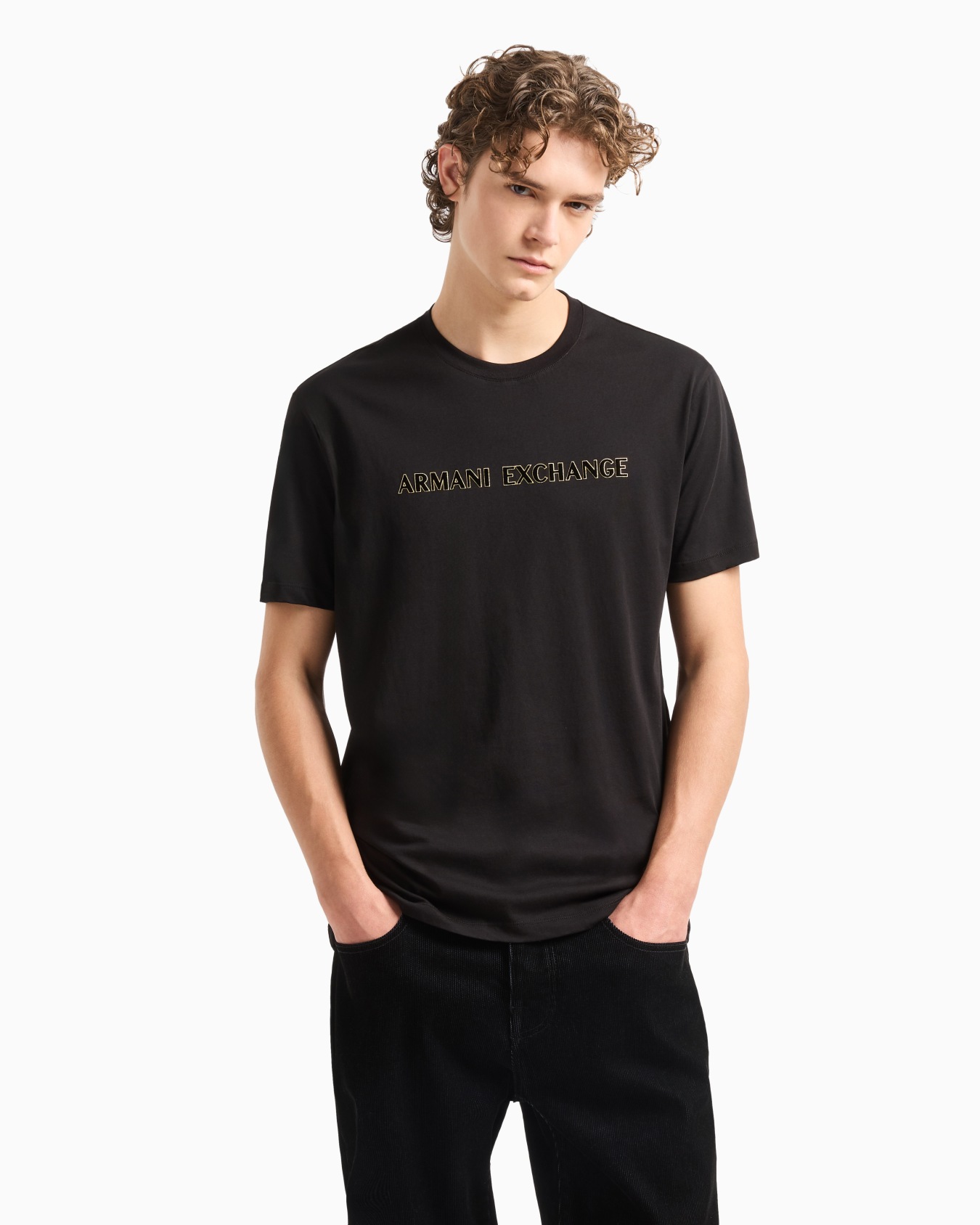 Regular fit heavy cotton T-shirt with ASV photo print Slide 1