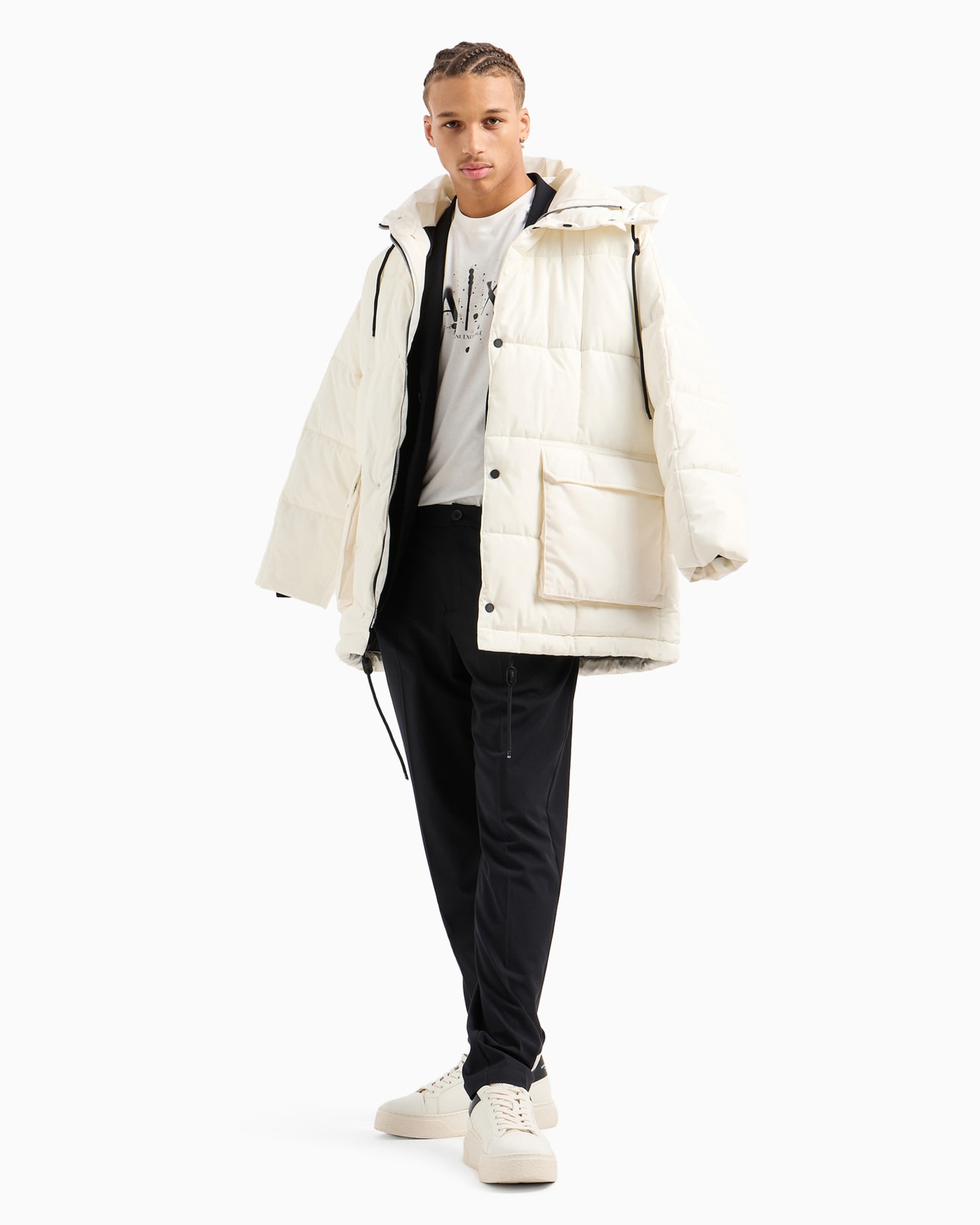 Slim fit twill trousers Slide 3