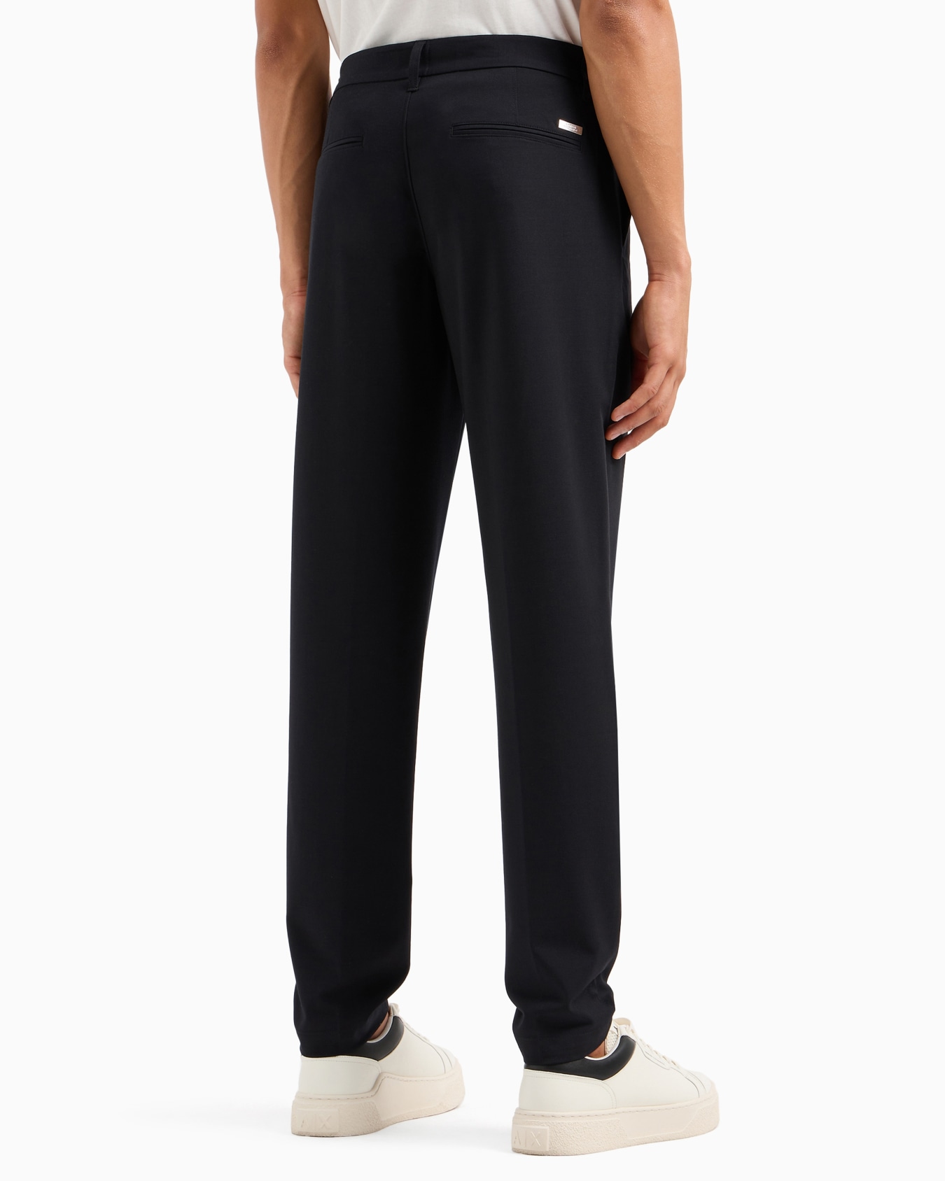 Slim fit twill trousers Slide 2