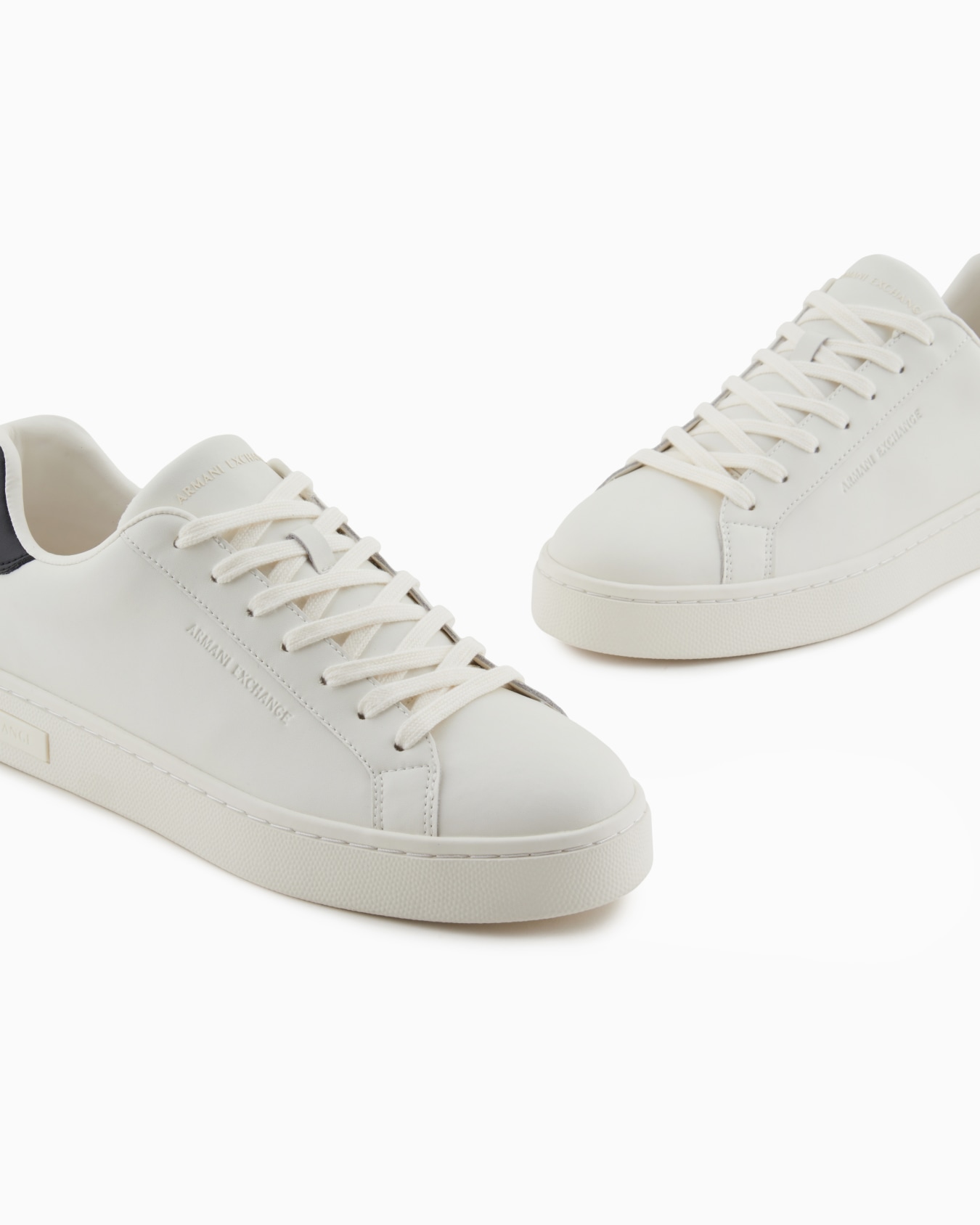 Leather sneakers with logo on the sole Slide 4