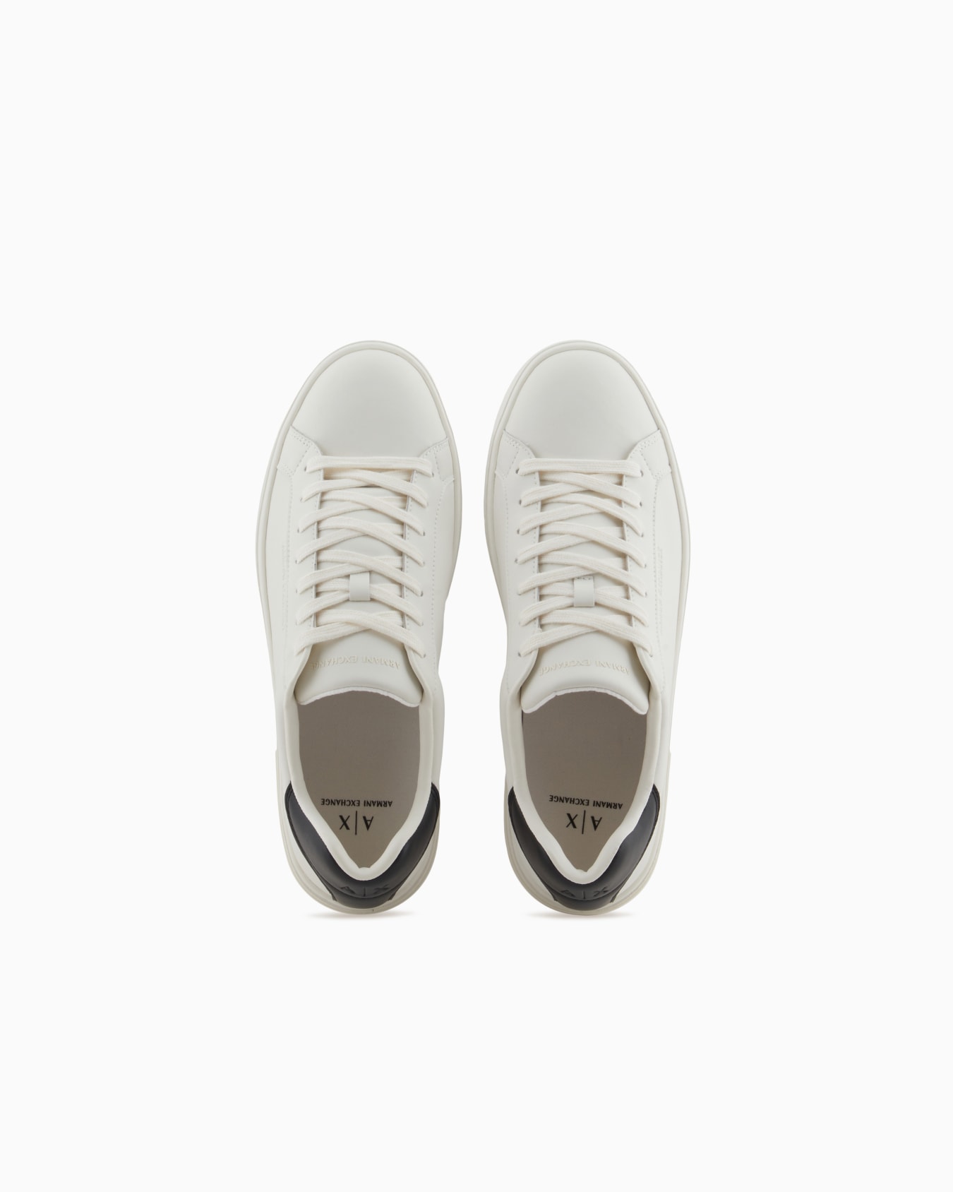 Leather sneakers with logo on the sole Slide 2