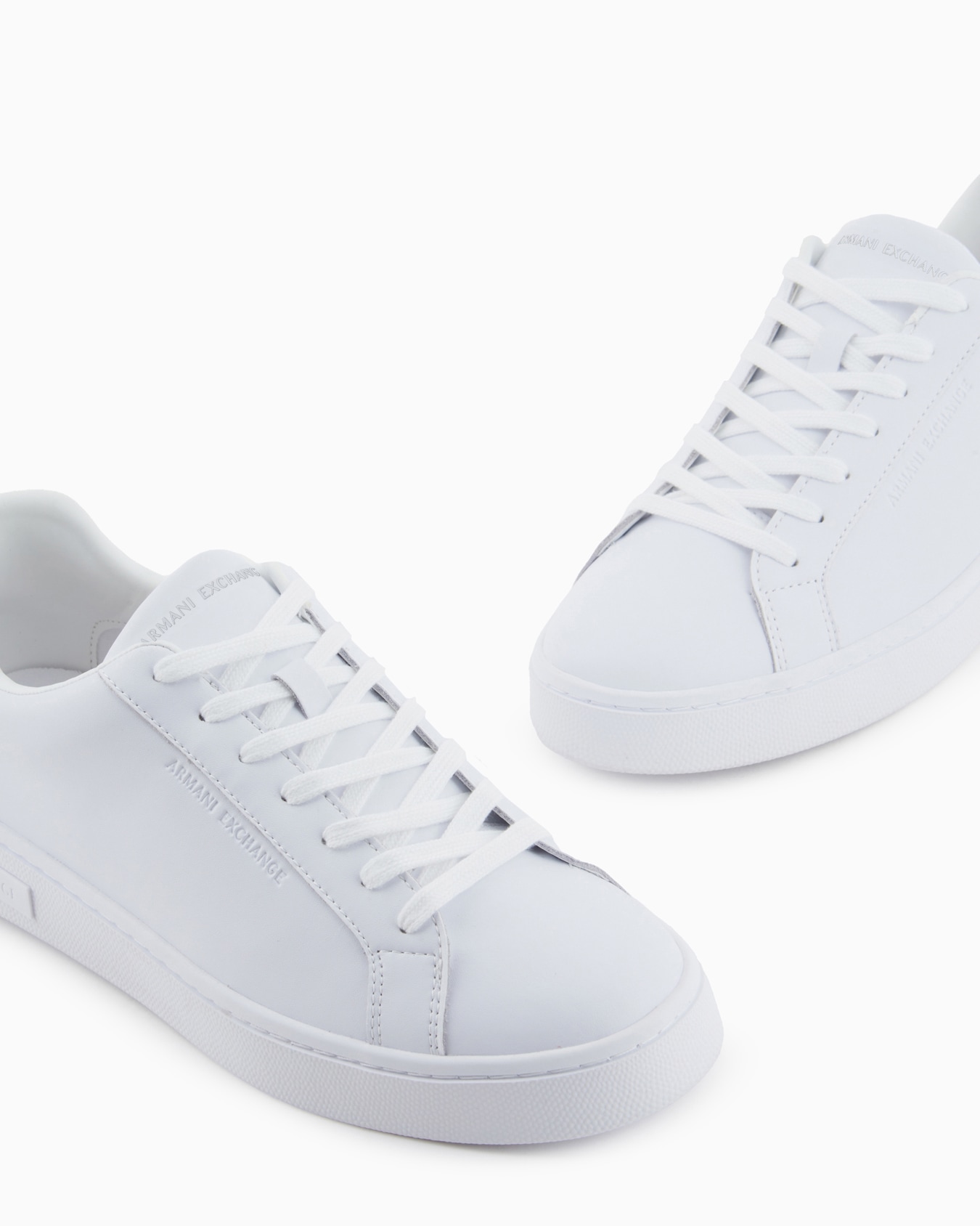 Leather sneakers with logo on the sole Slide 4