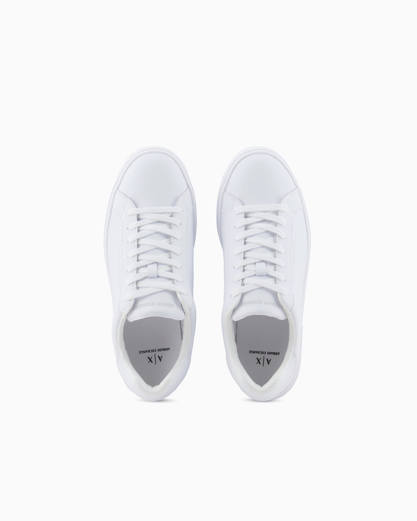 Leather sneakers with logo on the sole Slide 2