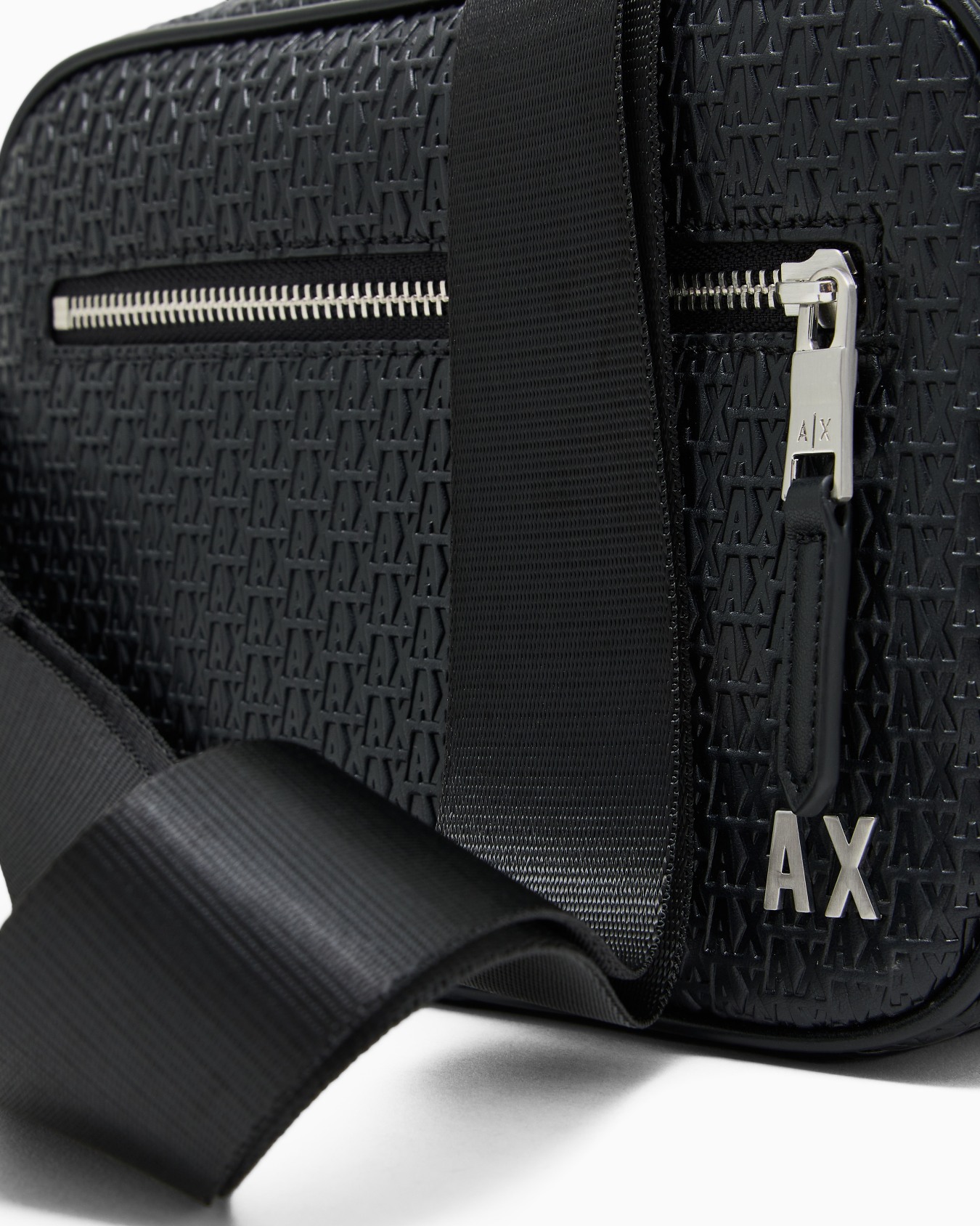 Shoulder bag with allover monogram logo Slide 4