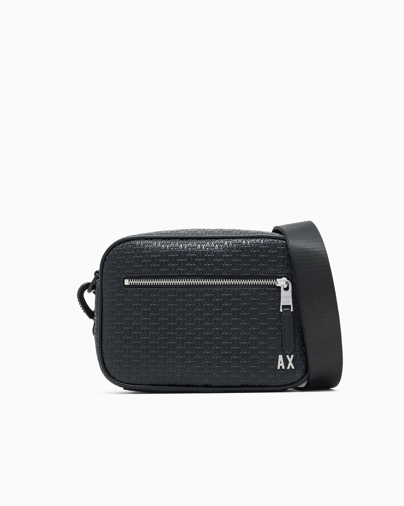 Shoulder bag with allover monogram logo Slide 0