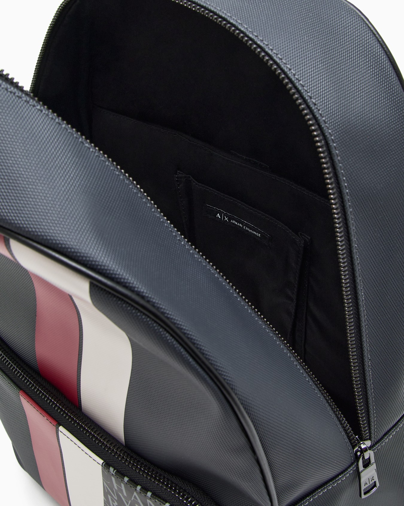 Backpack with monogram and stripes Slide 3
