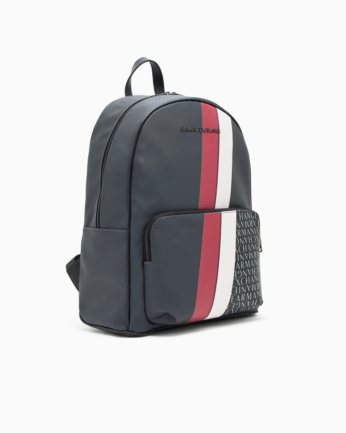 Backpack with monogram and stripes Slide 1