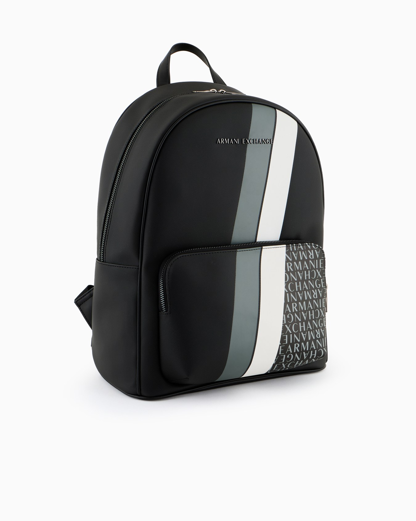 Backpack with monogram and stripes Slide 1