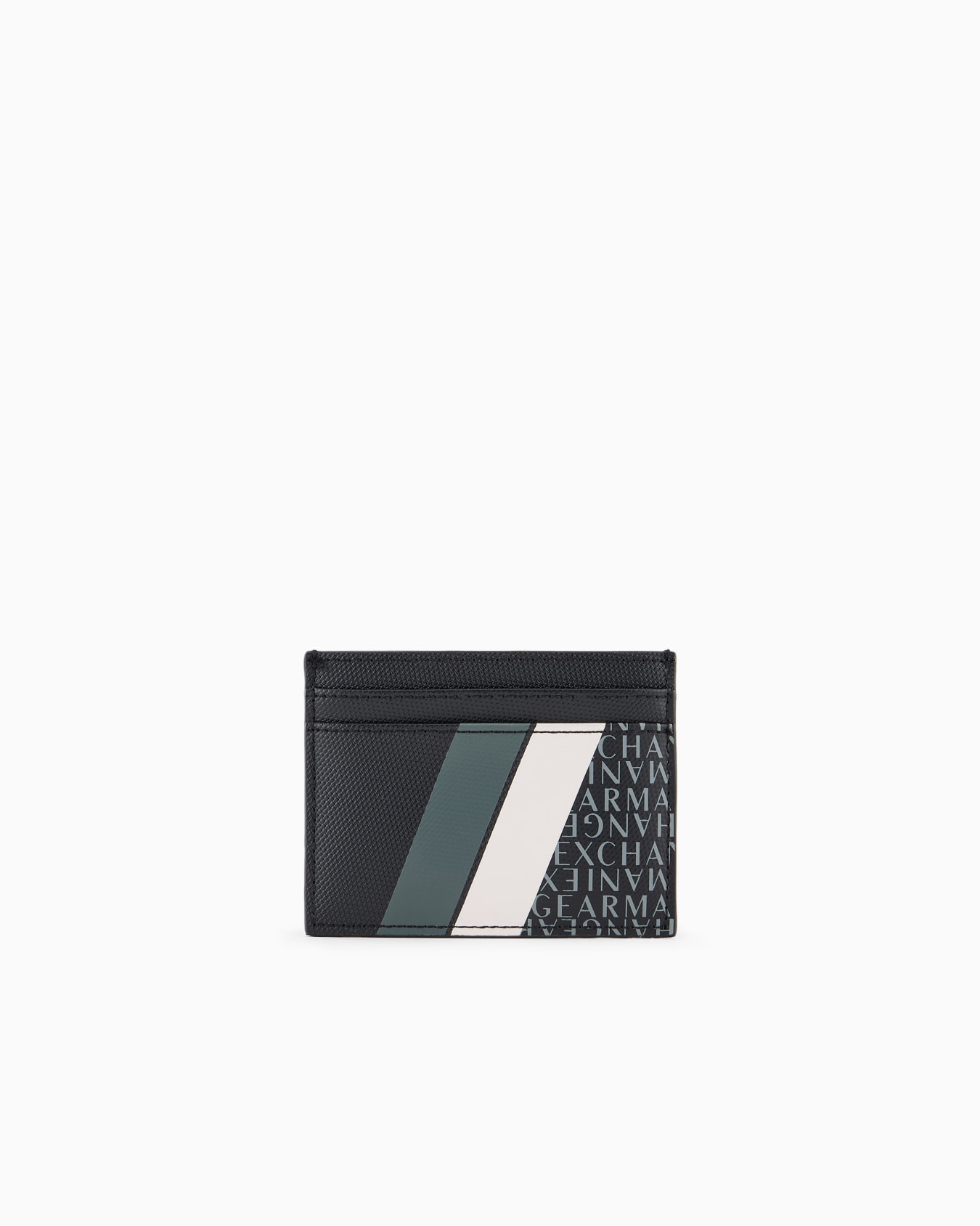 Porte-cartes avec monogramme et rayures Diapositive 0