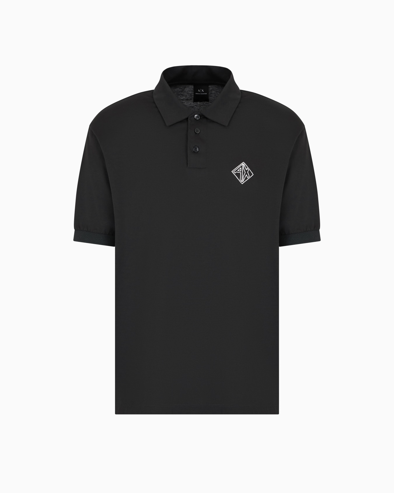 Polo de algodón de corte regular con logotipo Diapositiva 0