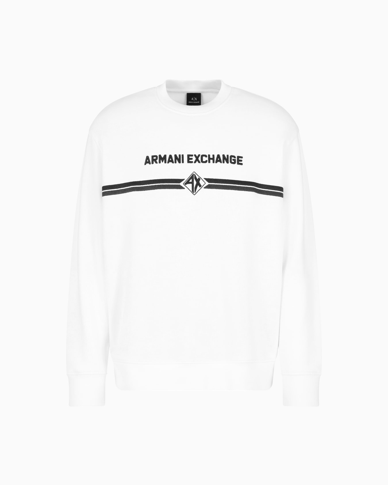 Crewneck sweatshirt with logo print on the chest Slide 0
