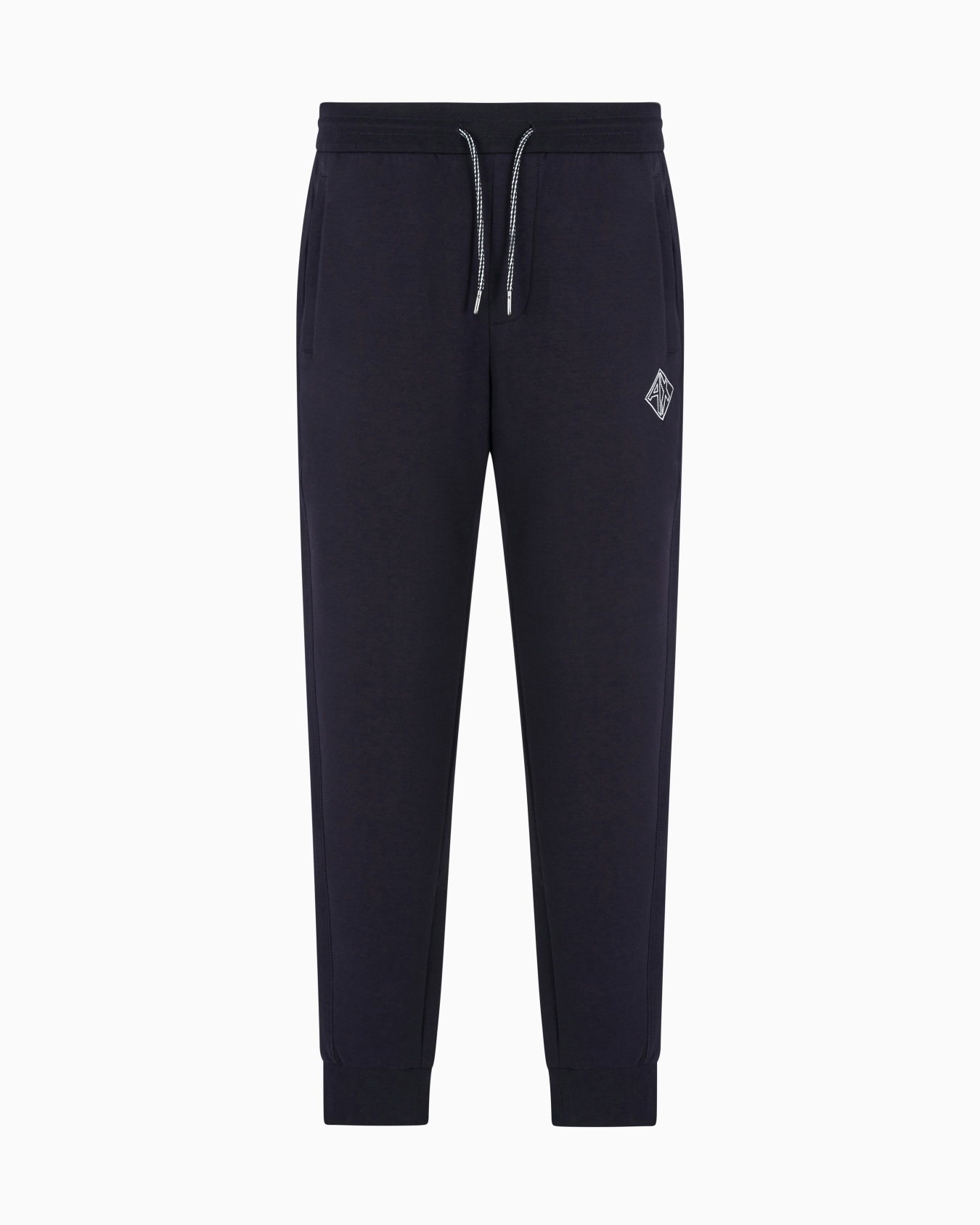 Jogger pants in sweatshirt with contrasting inserts Slide 0