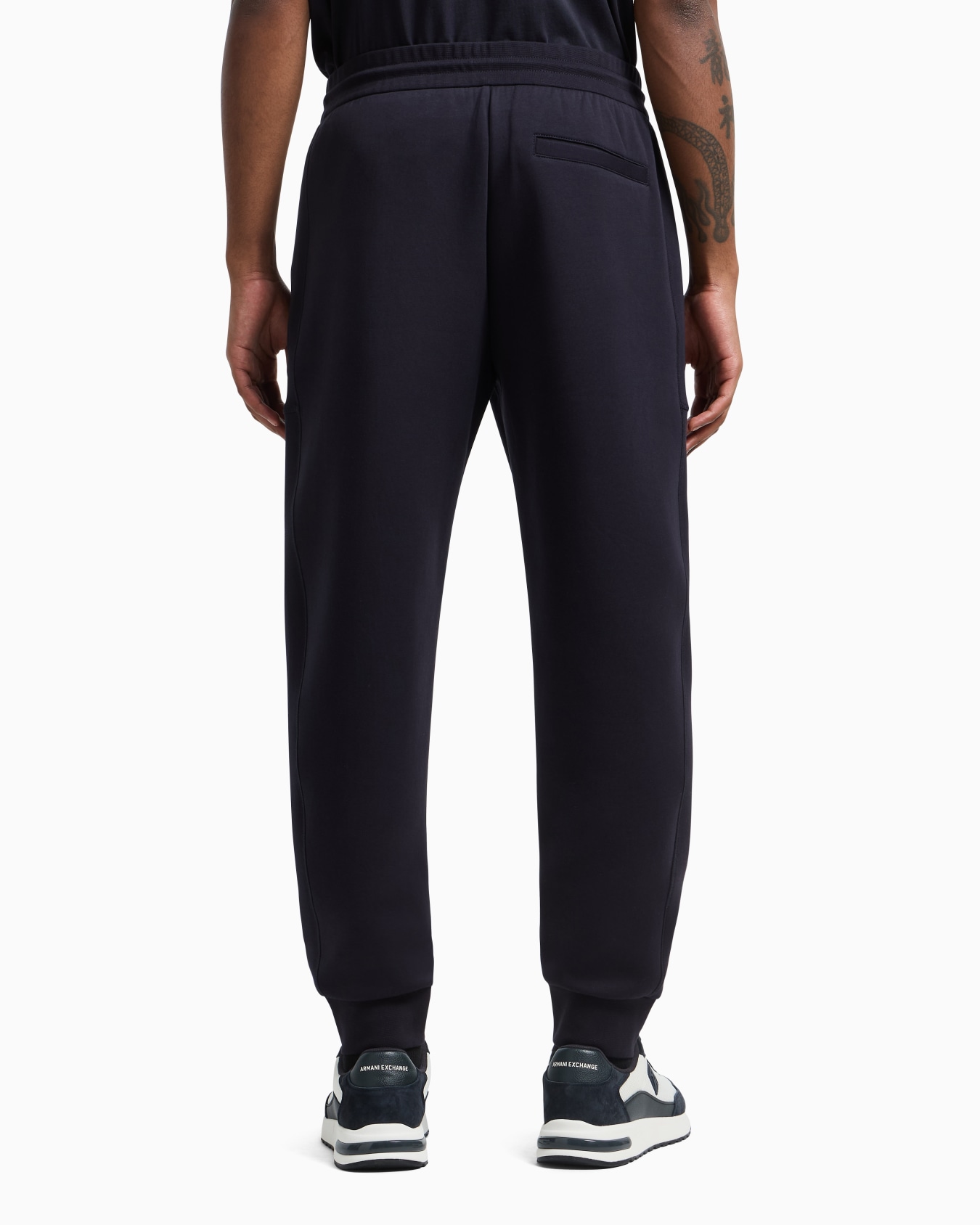 Jogger pants in sweatshirt with contrasting inserts Slide 2