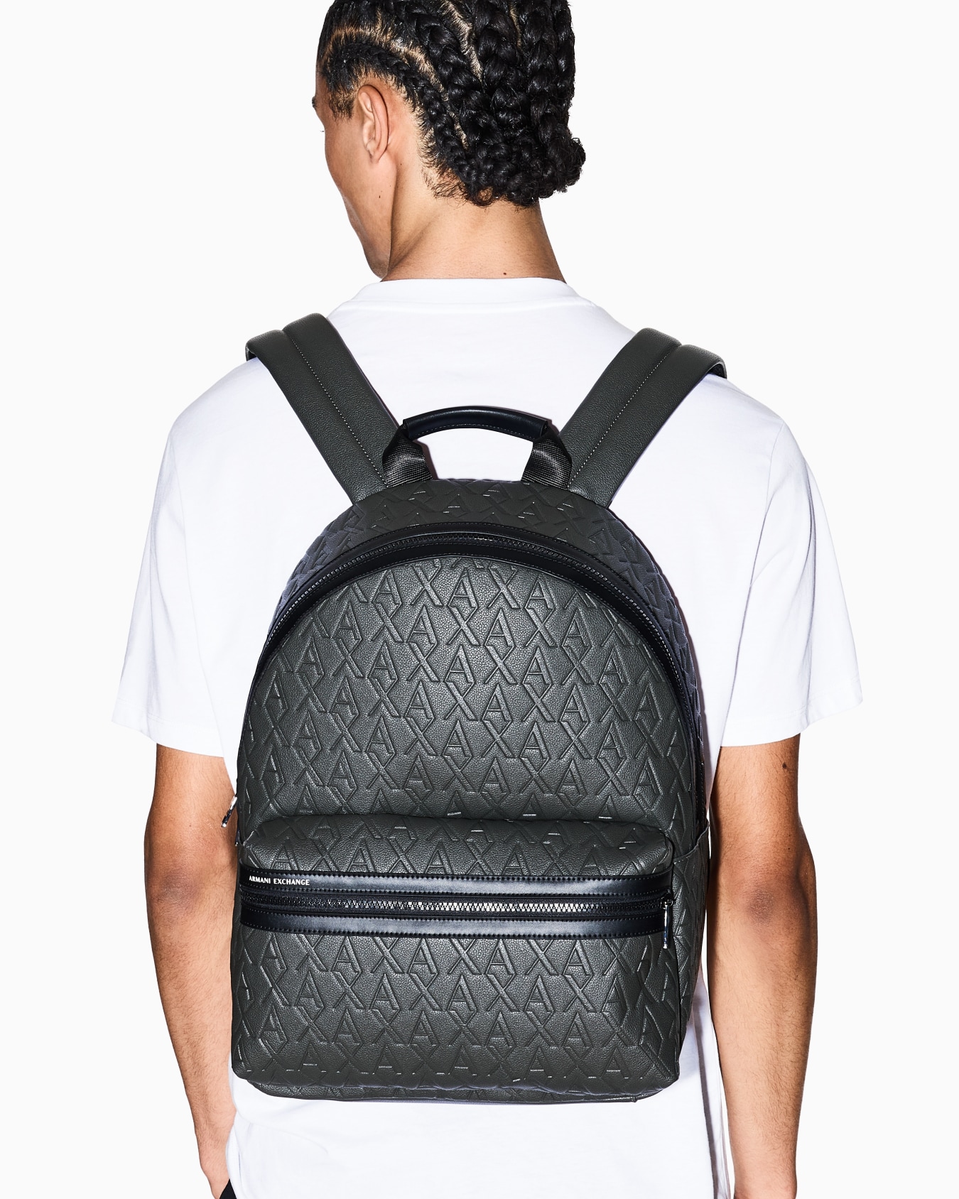 ASV Recycled Fabric Allover Logo Backpack Slide 5