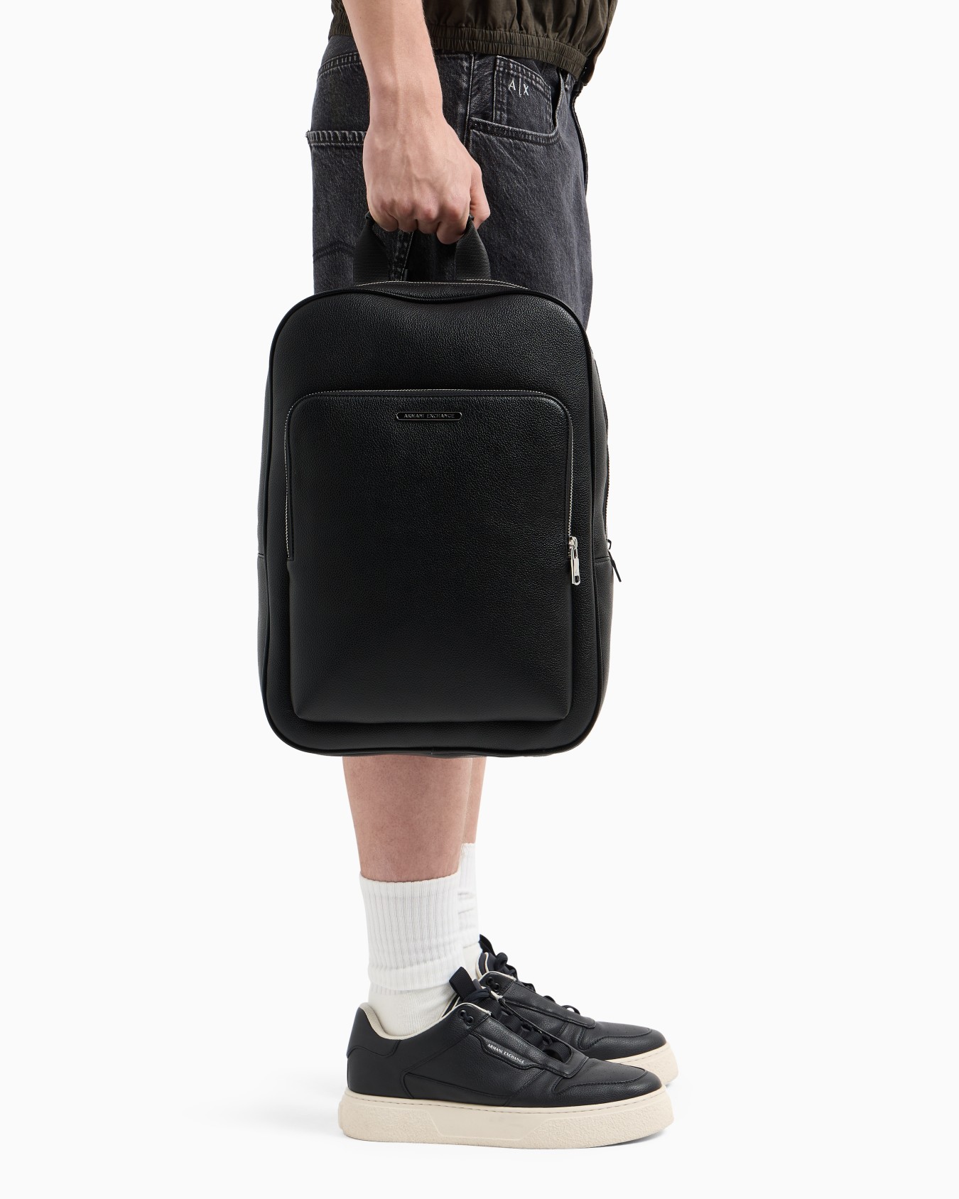 Sac à dos minimaliste en cuir écologique Diapositive 6