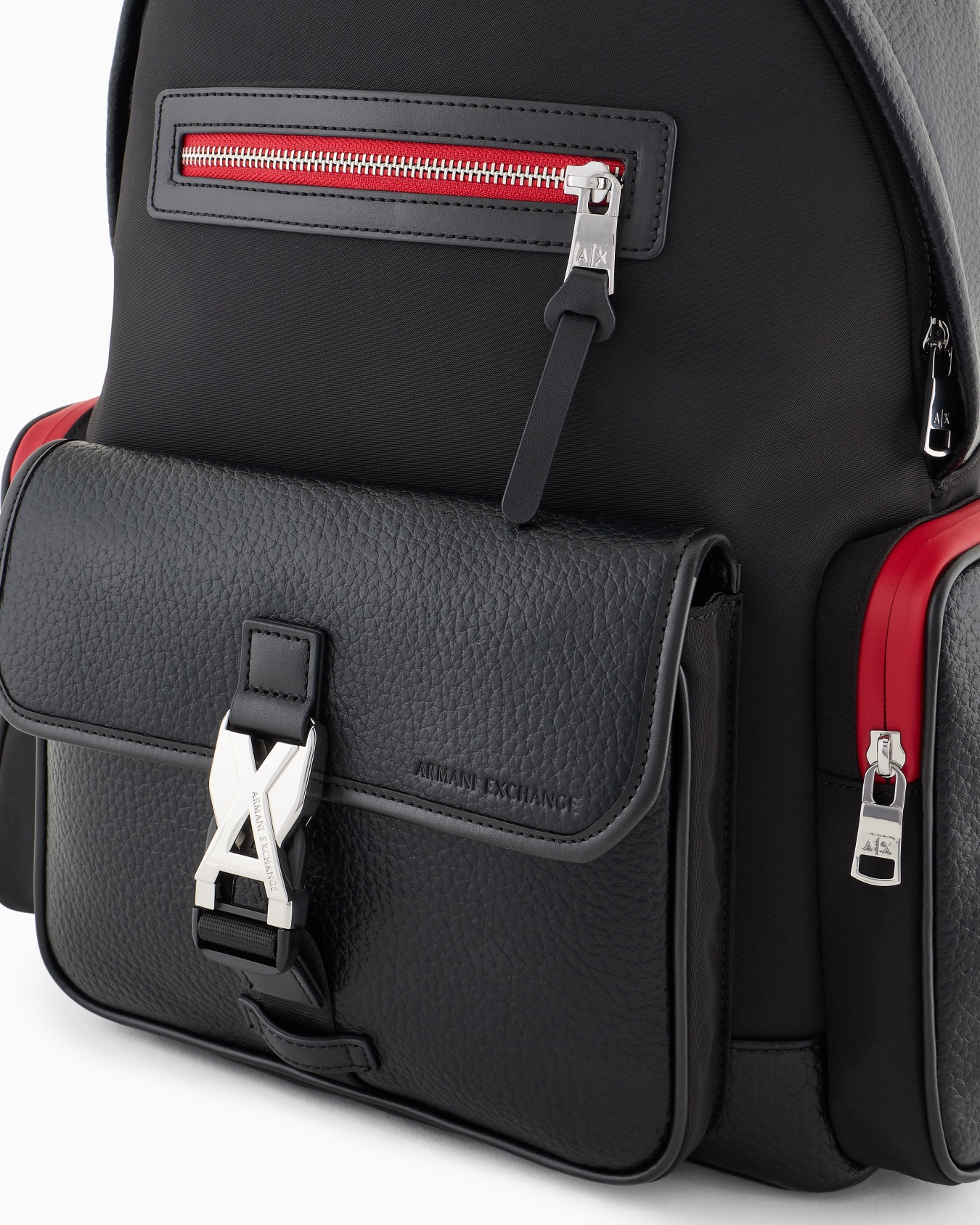 Backpack with pockets and logo Slide 4