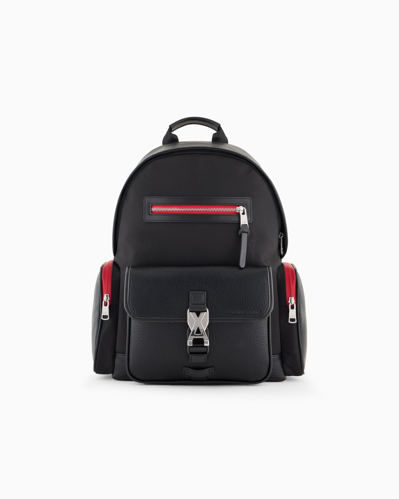 Backpack with pockets and logo Slide 0