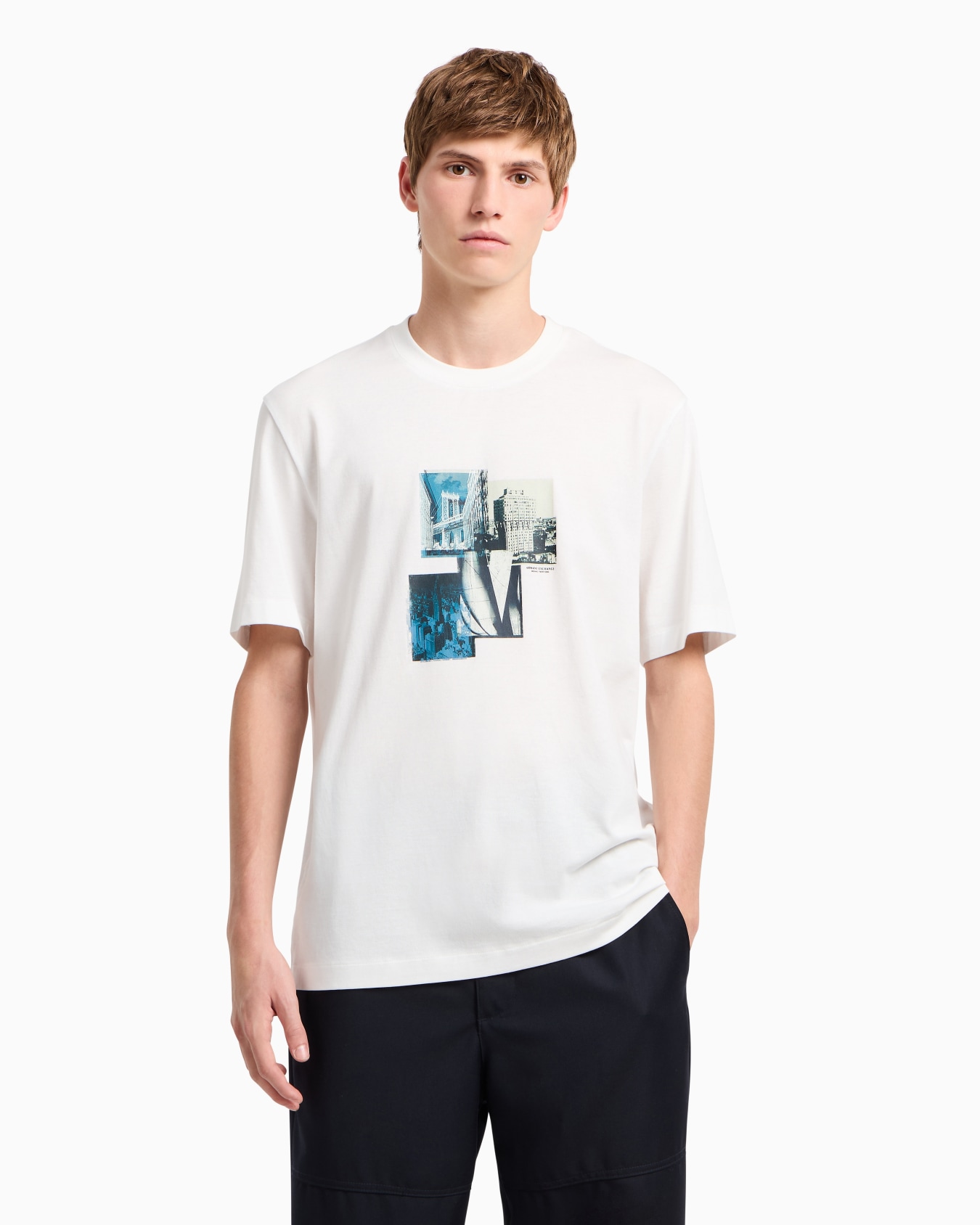 T-shirt coupe régulière avec imprimé photo Diapositive 3