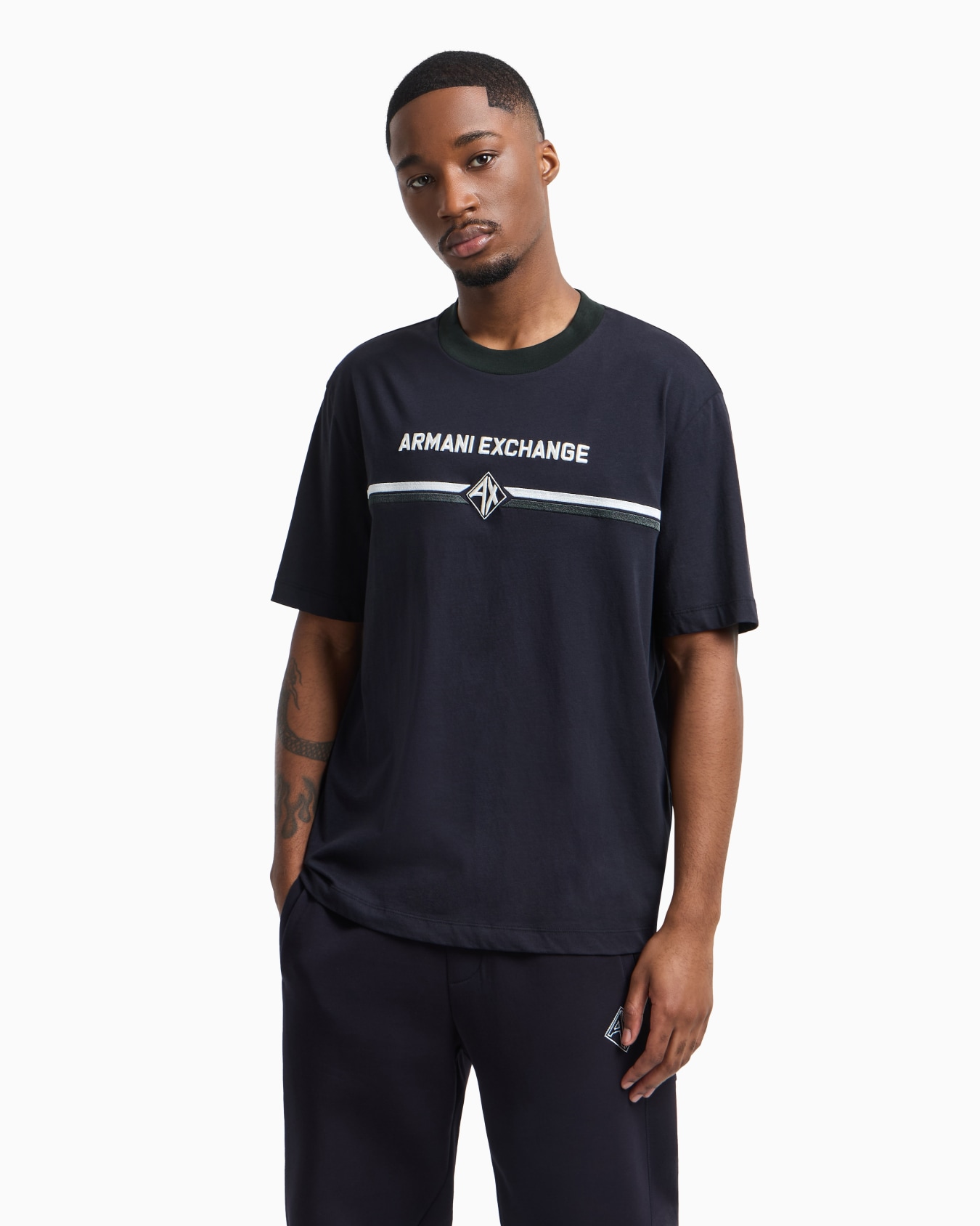 Regular fit T-shirt with logo print Slide 3