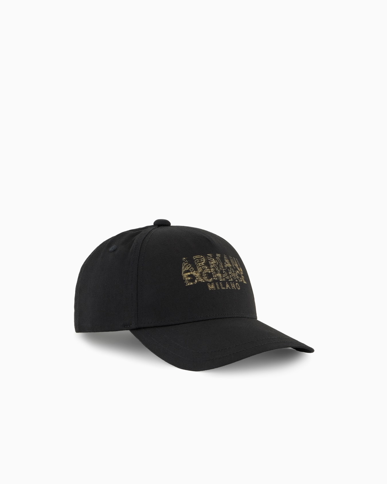 Casquette visière en coton avec logo flou Diapositive 0