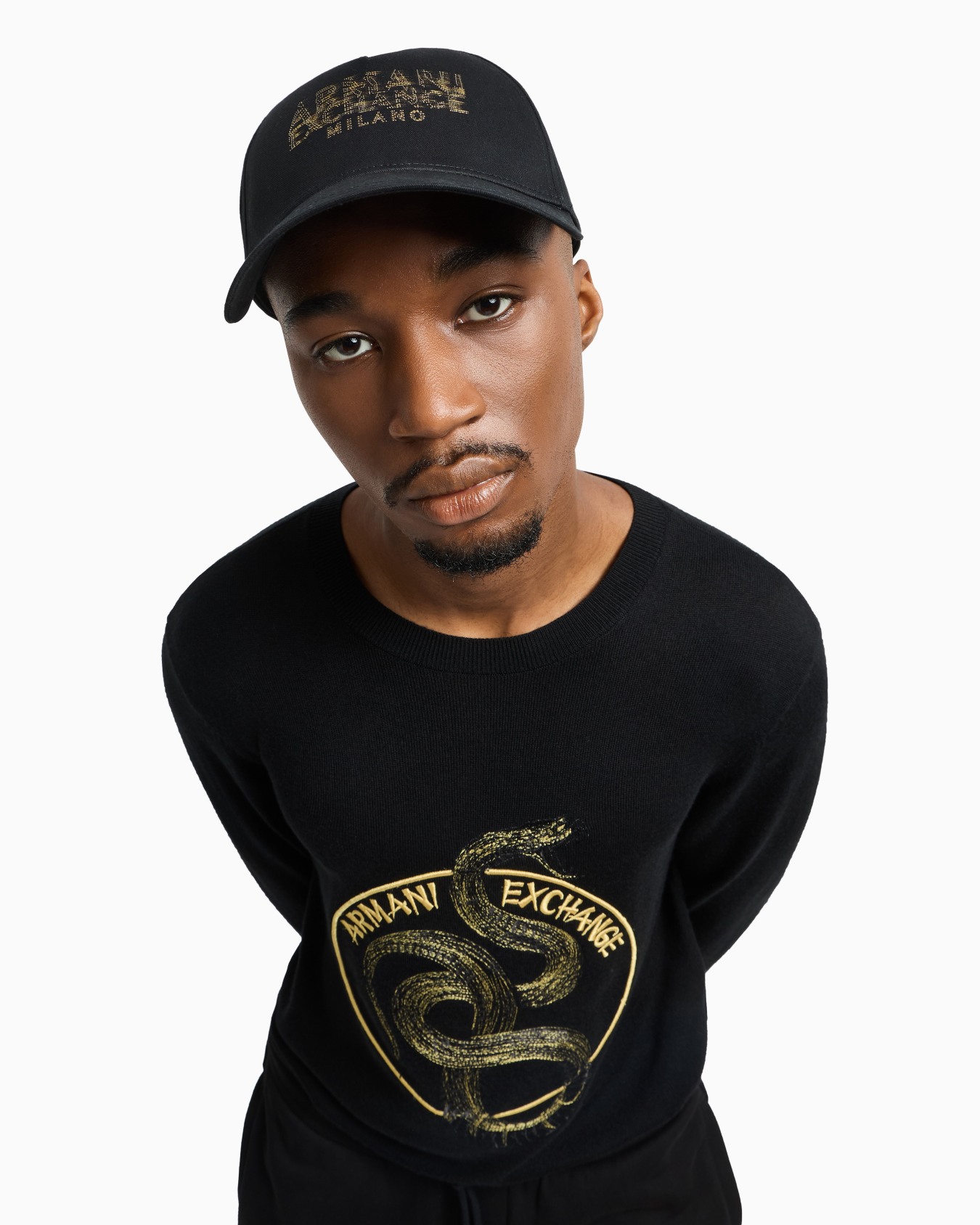 Casquette visière en coton avec logo flou Diapositive 2