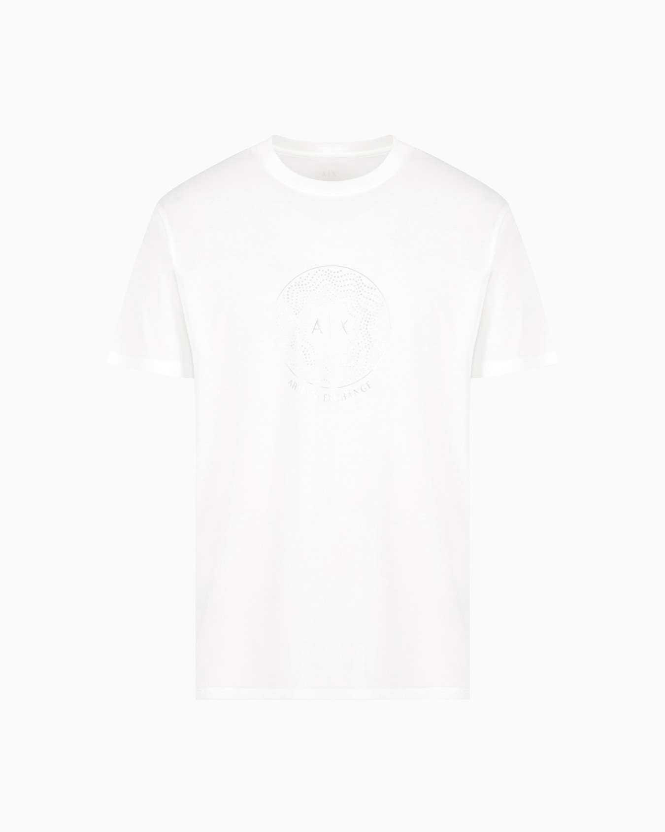 Regular fit T-shirt with golden rhinestones Slide 0