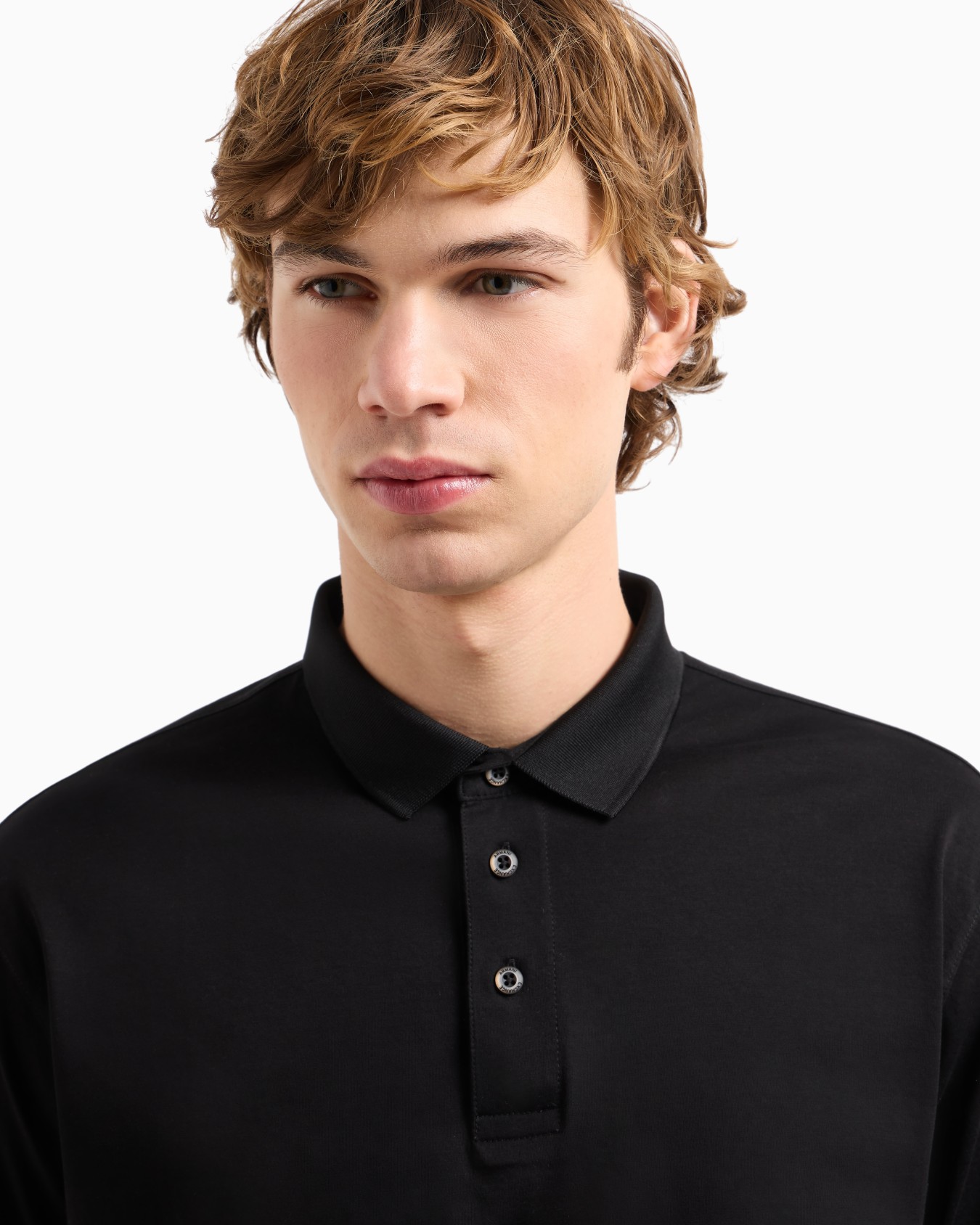 Regular fit polo shirt in mercerised cotton Slide 4