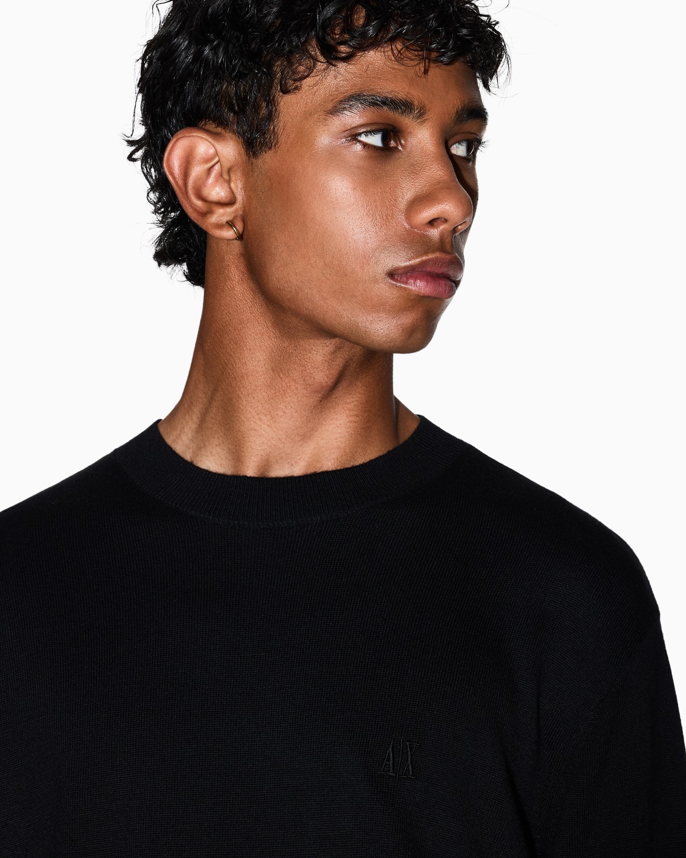  Cotton Blend Crew Neck Sweater Slide 4