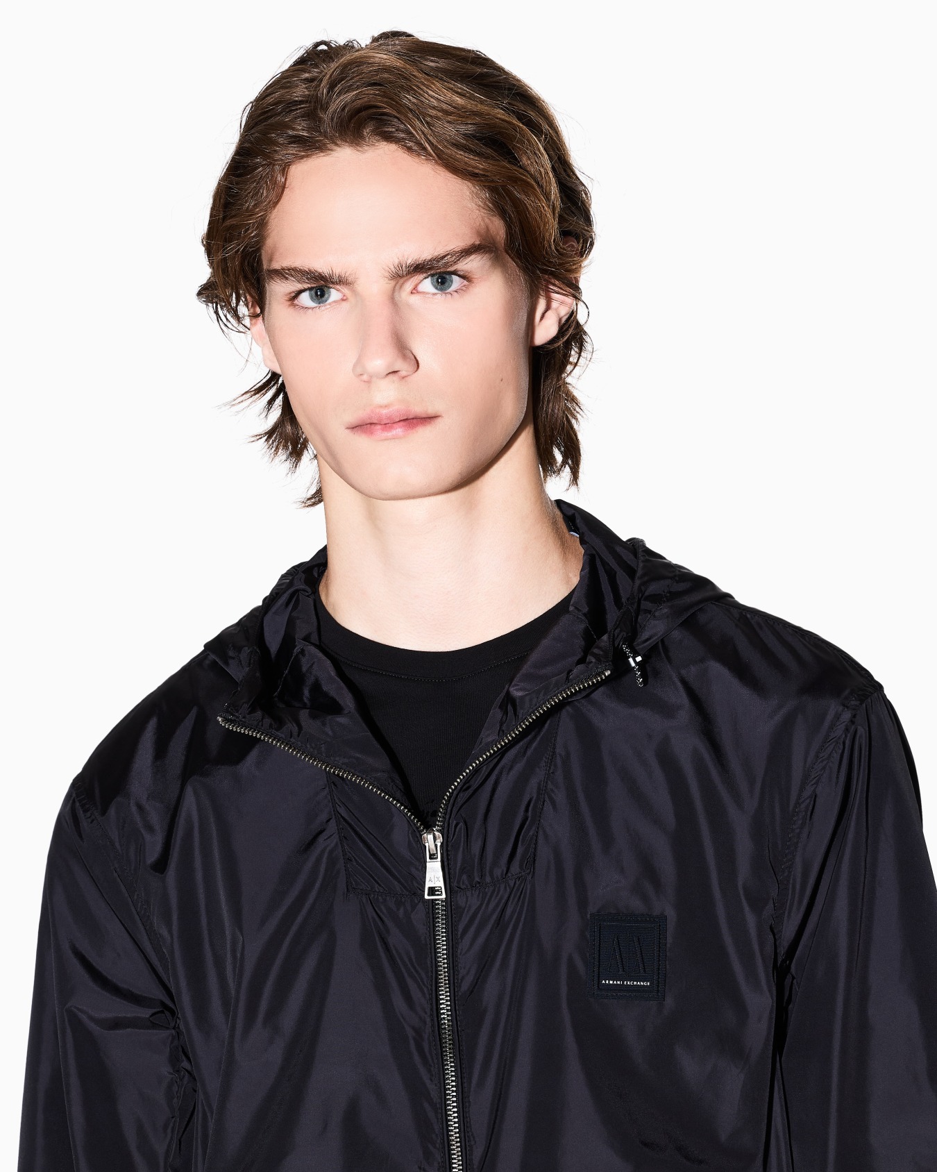 BLACK LOGO PATCH WINDBREAKER Slide 5