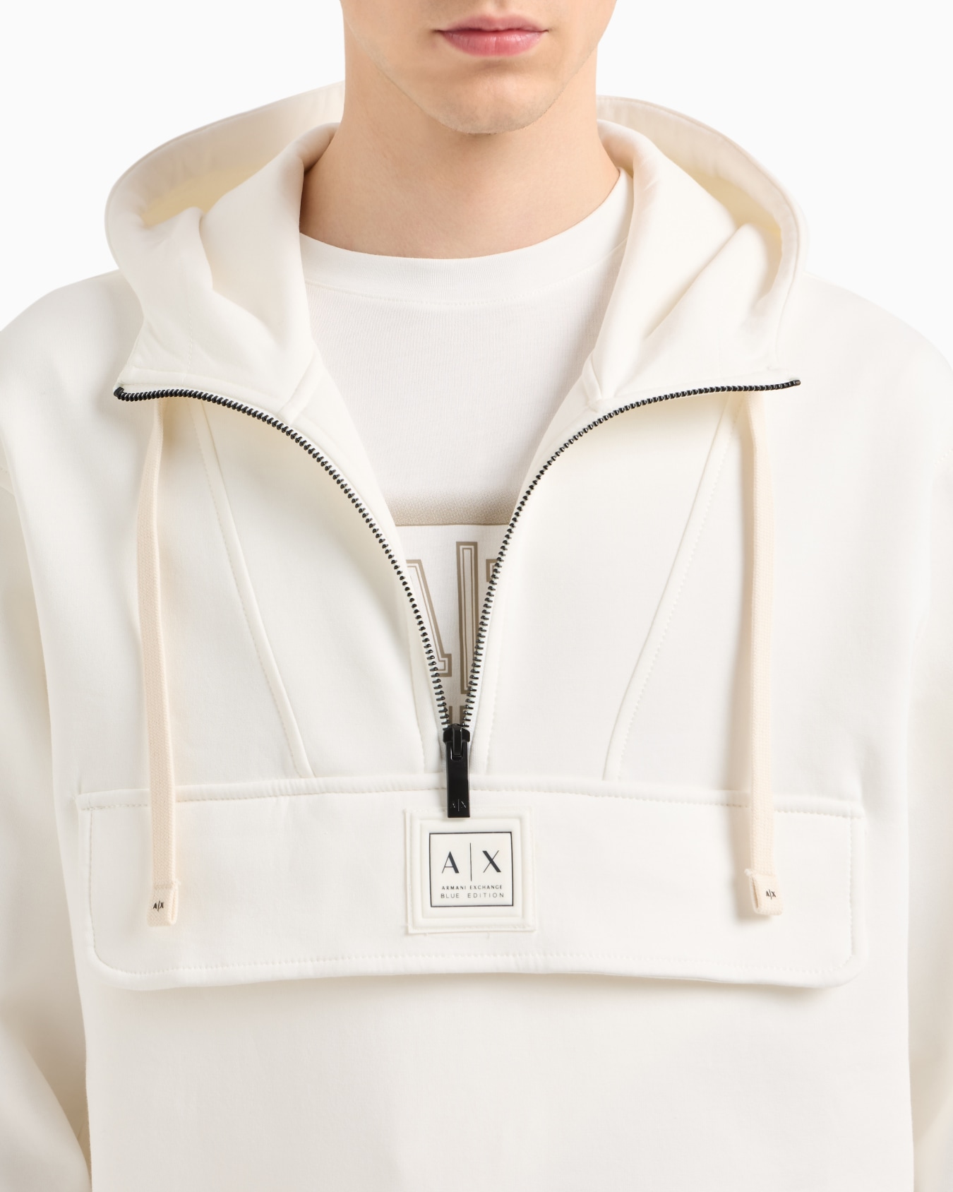 Kapuzenpullover mit halbem Reißverschluss Folie 4